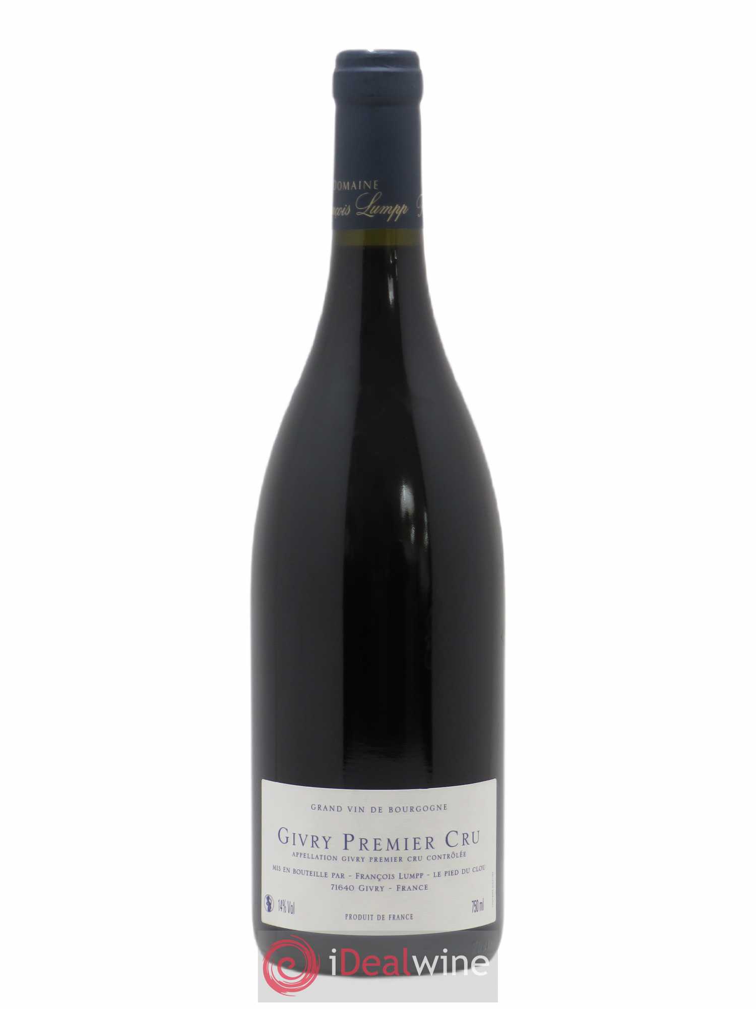 Givry 1er Cru Clos du Cras Long François Lumpp (Domaine) 2019 - Lot de 1 bouteille - 1