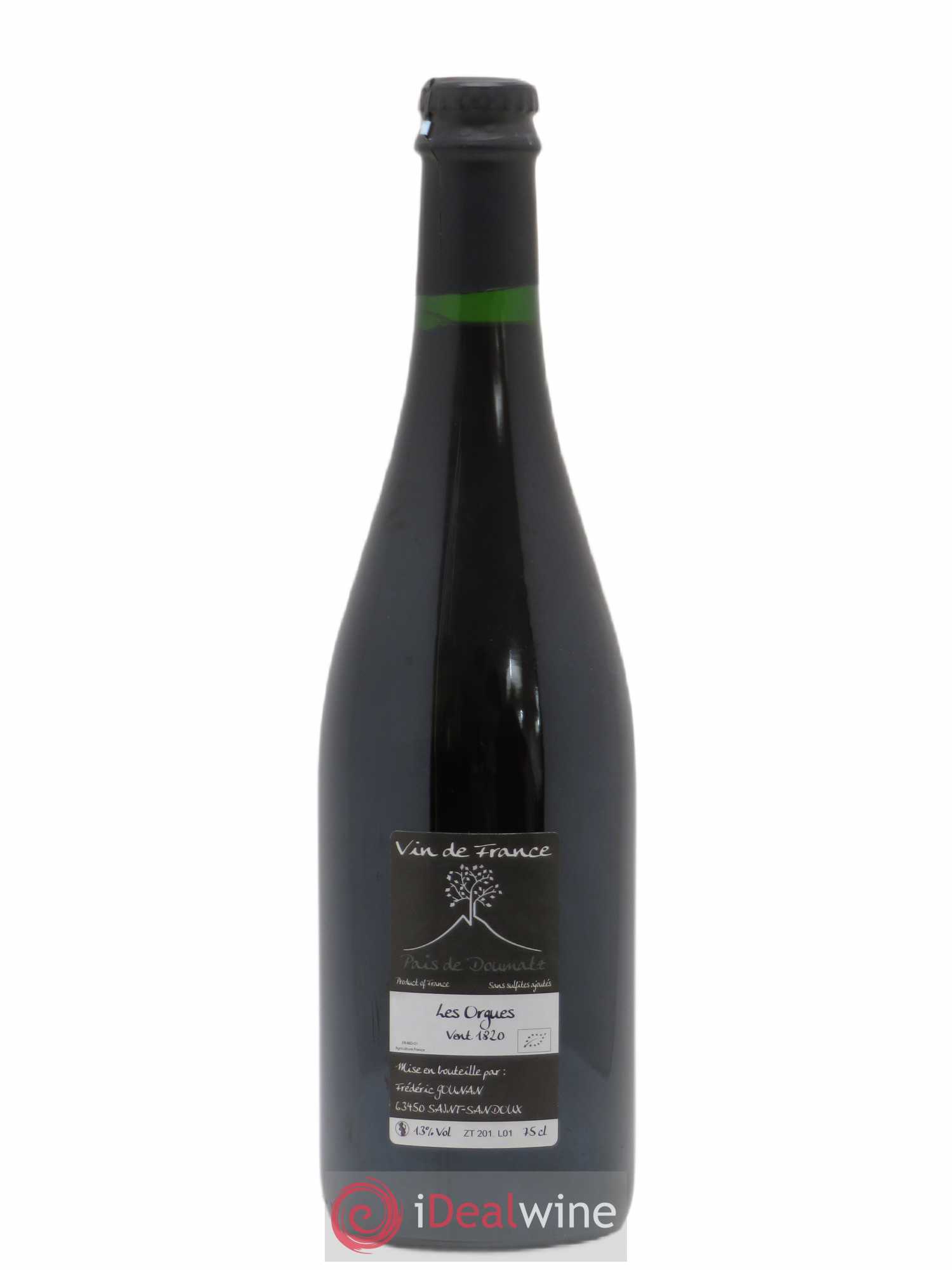 Vin de France Les Orgues Vignoble de l'Arbre Blanc 2018 - Lot de 1 bouteille - 1