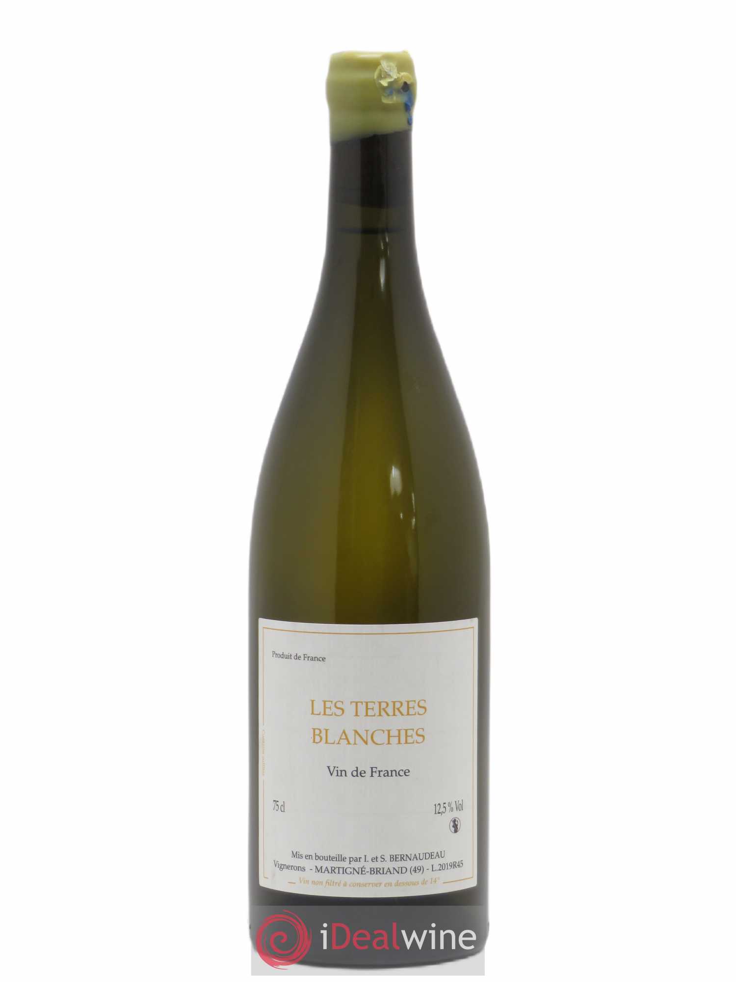 Vin de France Les Terres Blanches Stéphane Bernaudeau 2019 - Lot de 1 bouteille - 0
