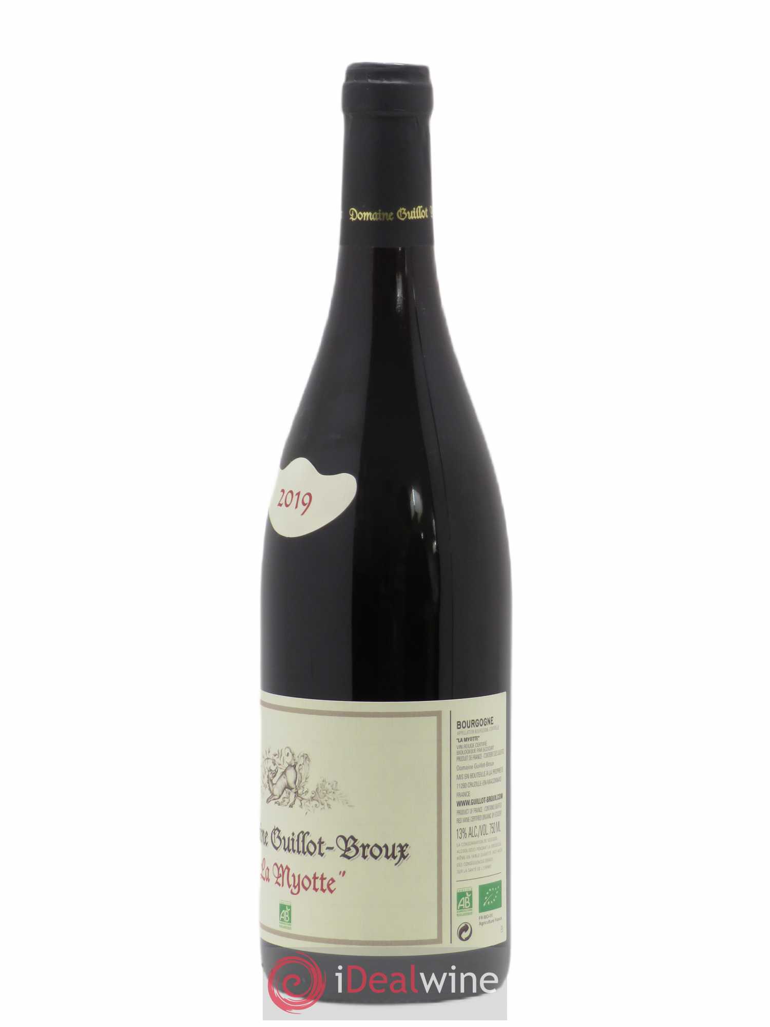 Bourgogne La Myotte Guillot-Broux (Domaine) 2019 - Lot de 1 bouteille - 1
