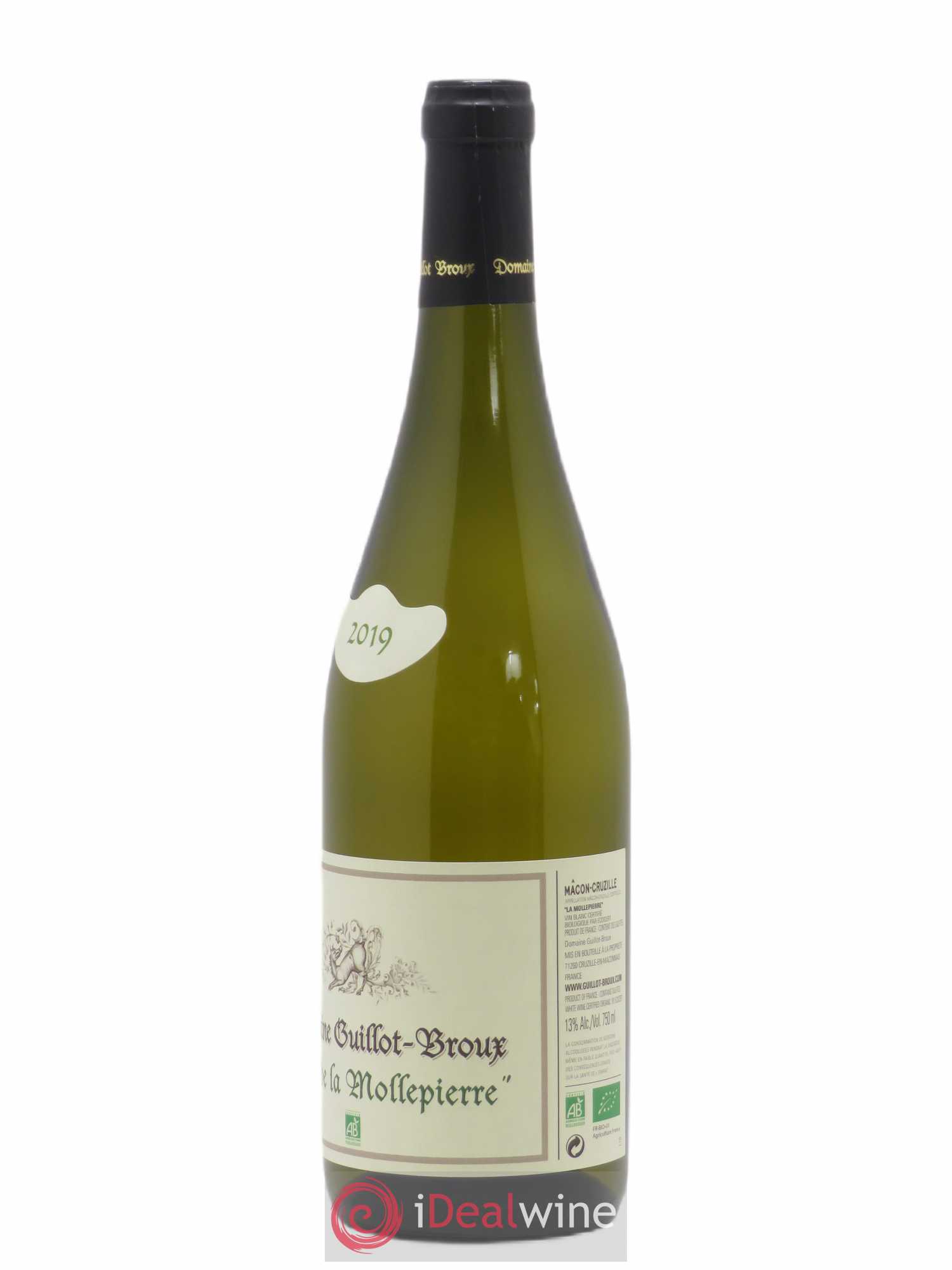 Mâcon-Cruzille Clos De La Mollepierre Guillot-Broux (Domaine) 2019 - Lot de 1 bouteille - 1