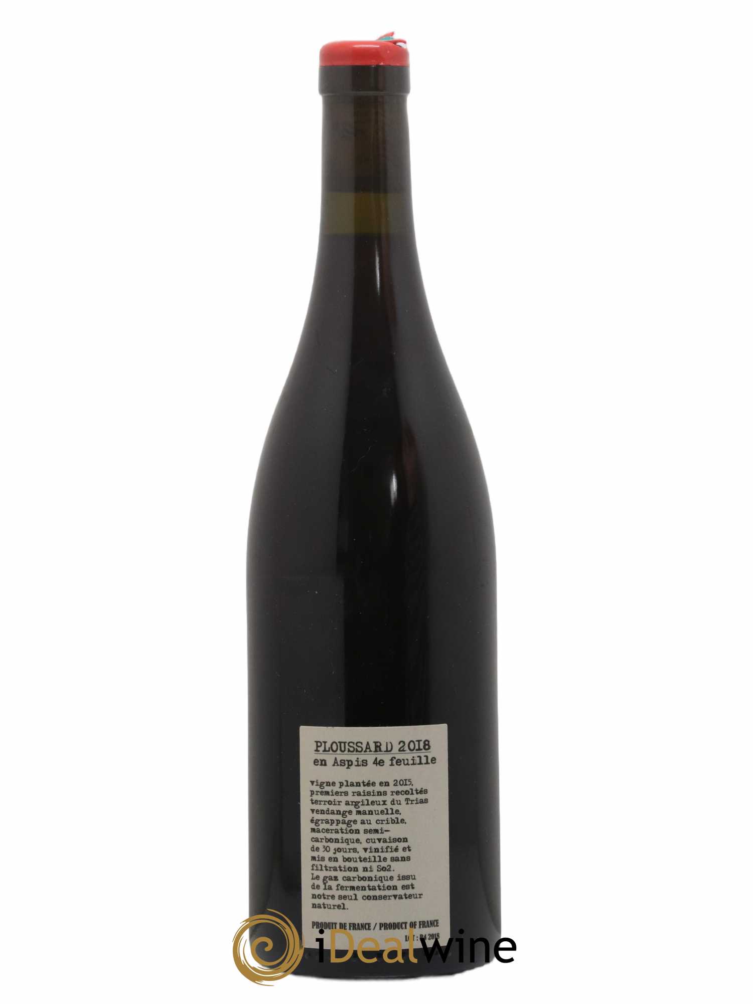 Arbois Pupillin Ploussard En Aspis 4e feuille Houillon Bruyère (sans prix de réserve) 2018 - Posten von 1 Flasche - 1