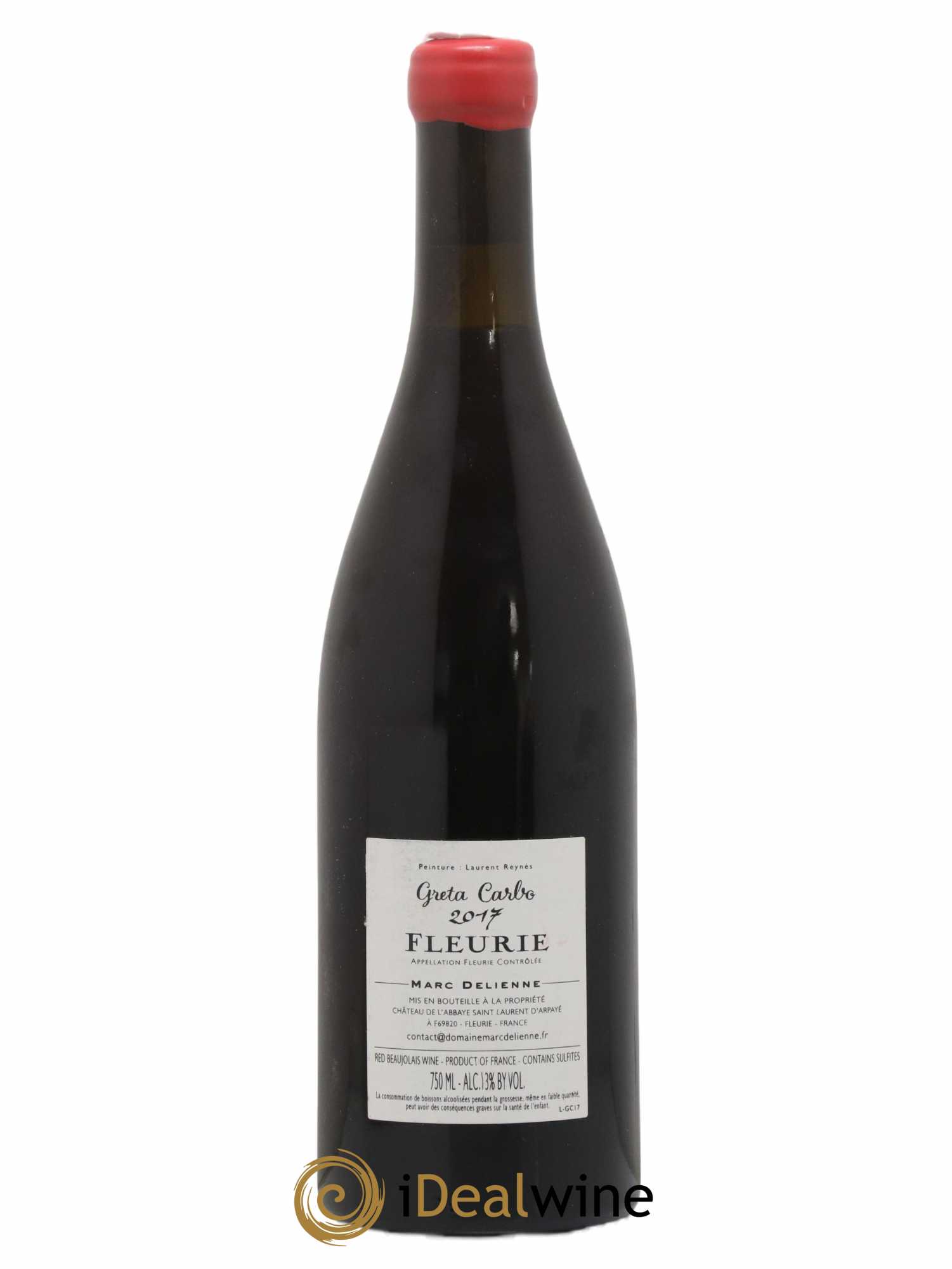 Fleurie Greta Carbo Marc Delienne 2017 - Lot of 1 bottle - 1