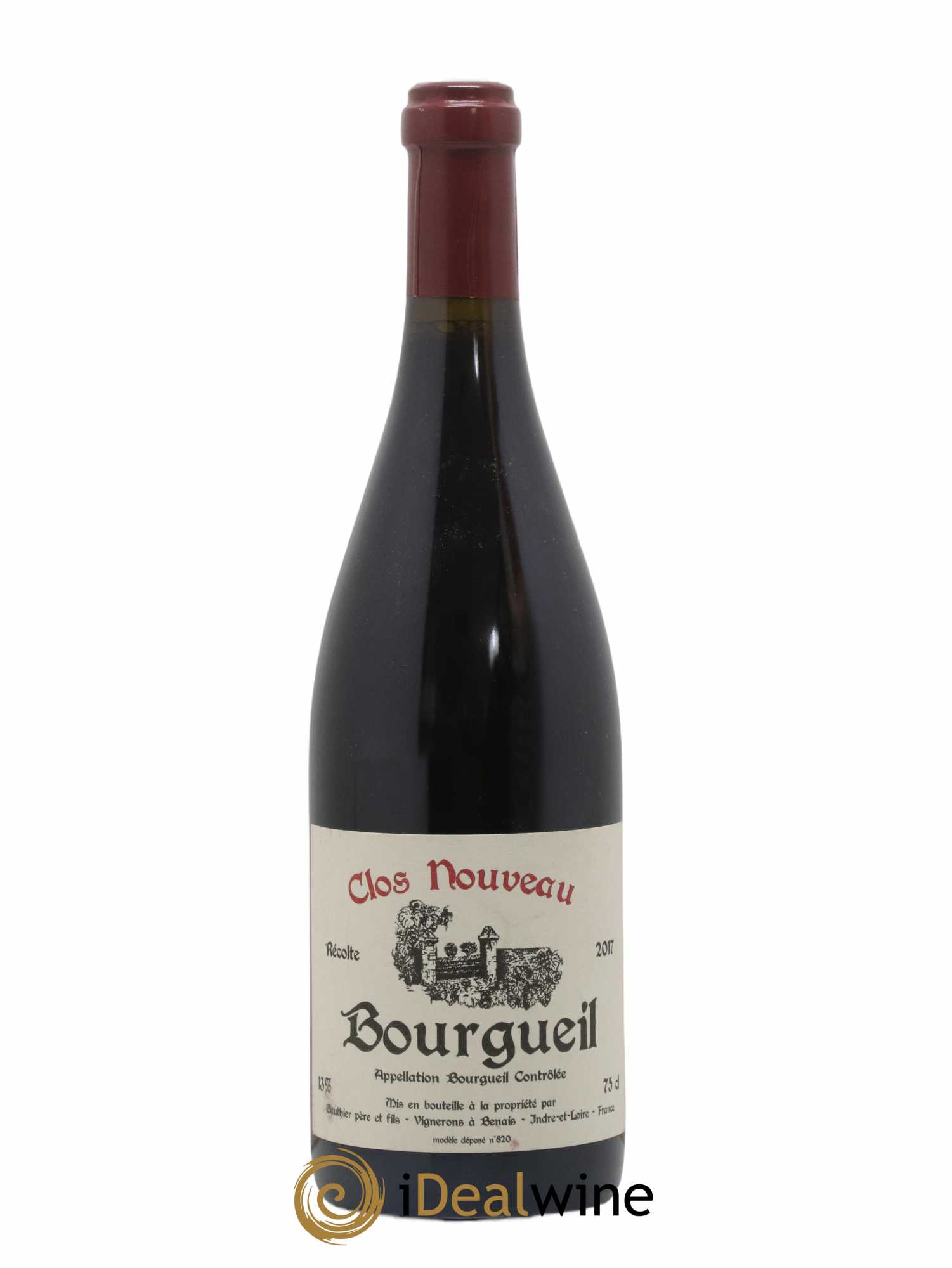 Bourgueil Clos Nouveau Domaine du Bel Air (sans prix de réserve) 2017 - Lot de 1 bouteille - 0