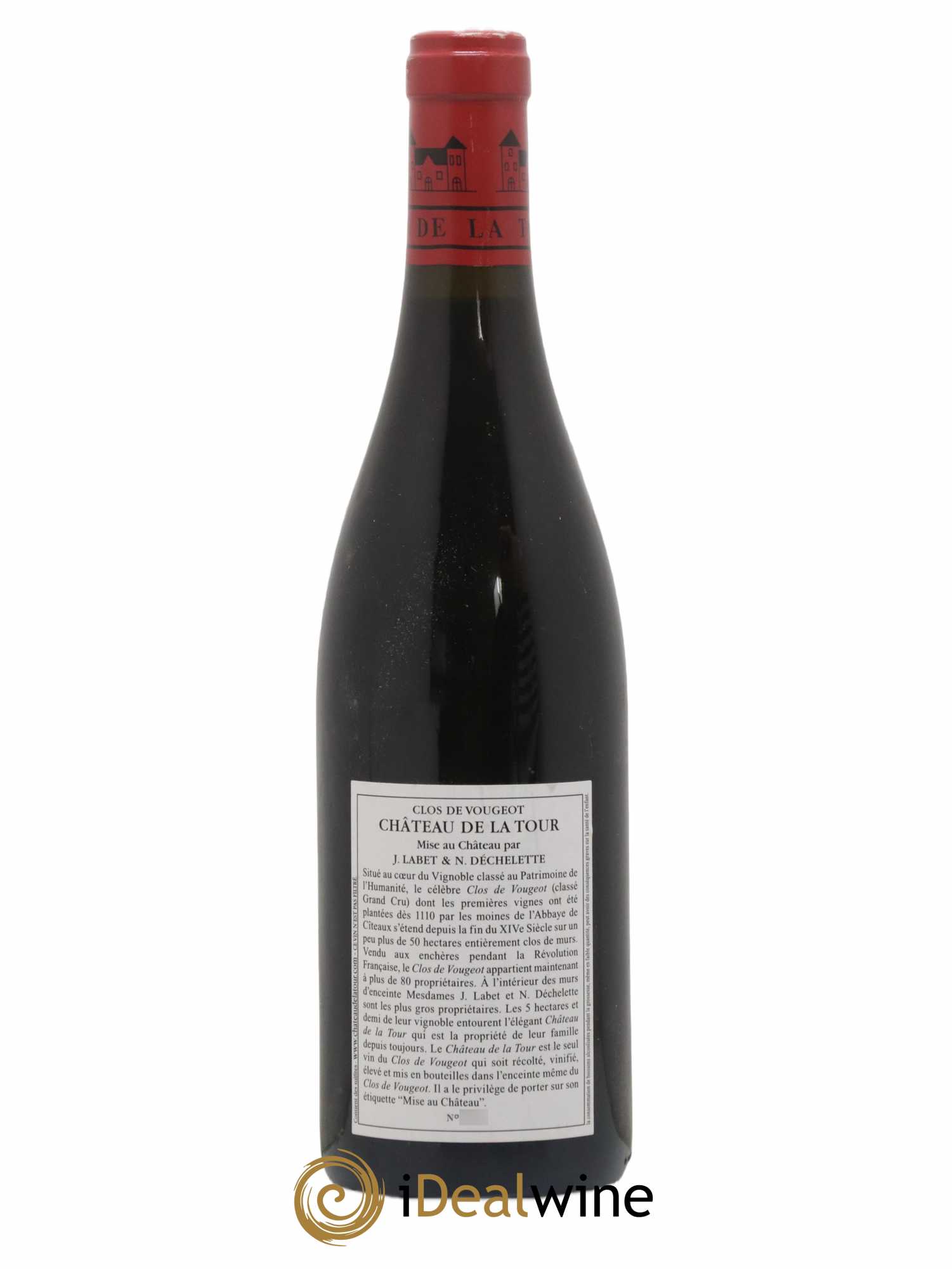 Clos de Vougeot Grand Cru Château de La Tour 2019 - Lot de 1 bouteille - 1