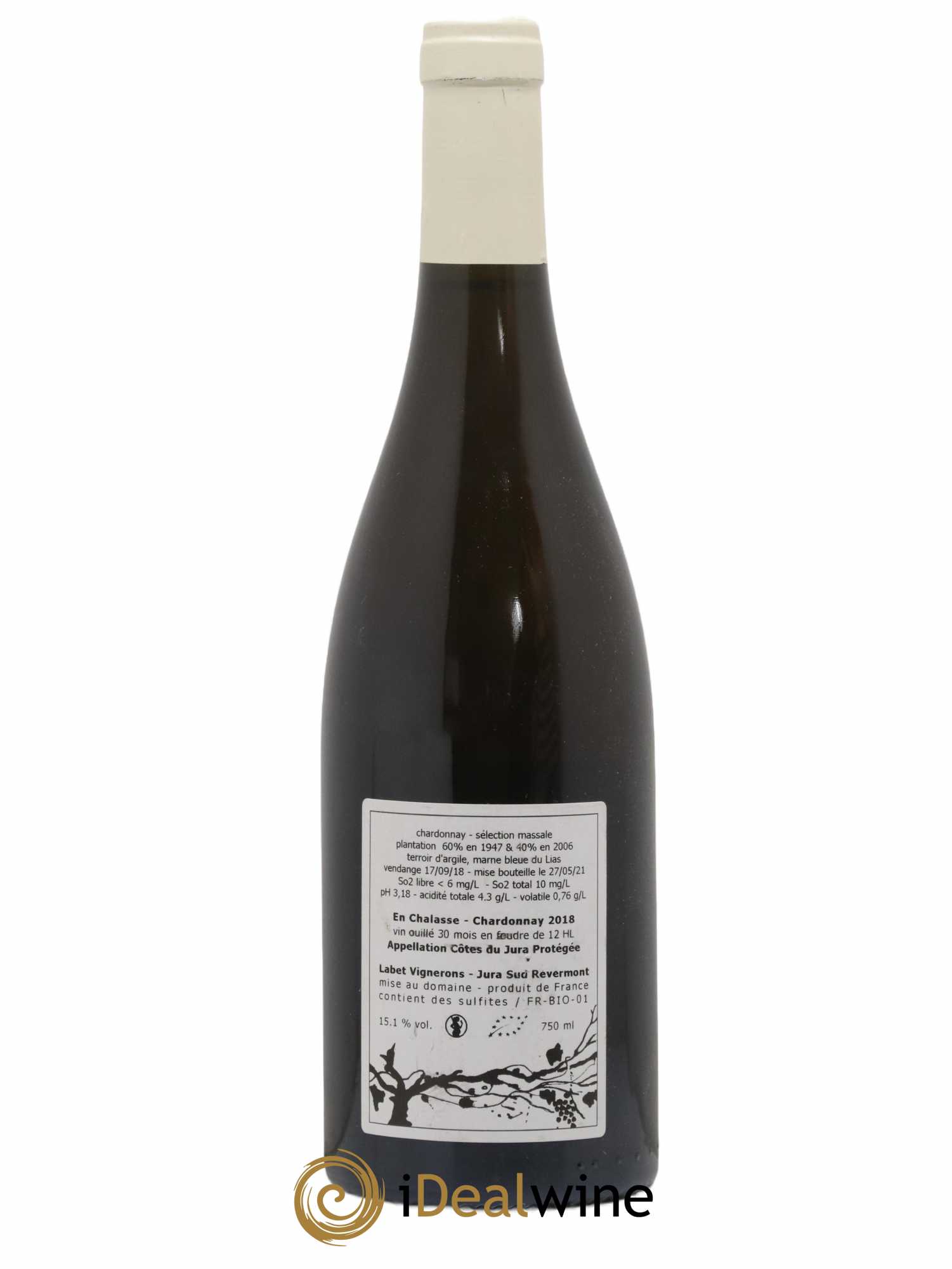 Côtes du Jura Chardonnay En Chalasse Romain - Julien - Charline Labet 2018 - Lot of 1 bottle - 1