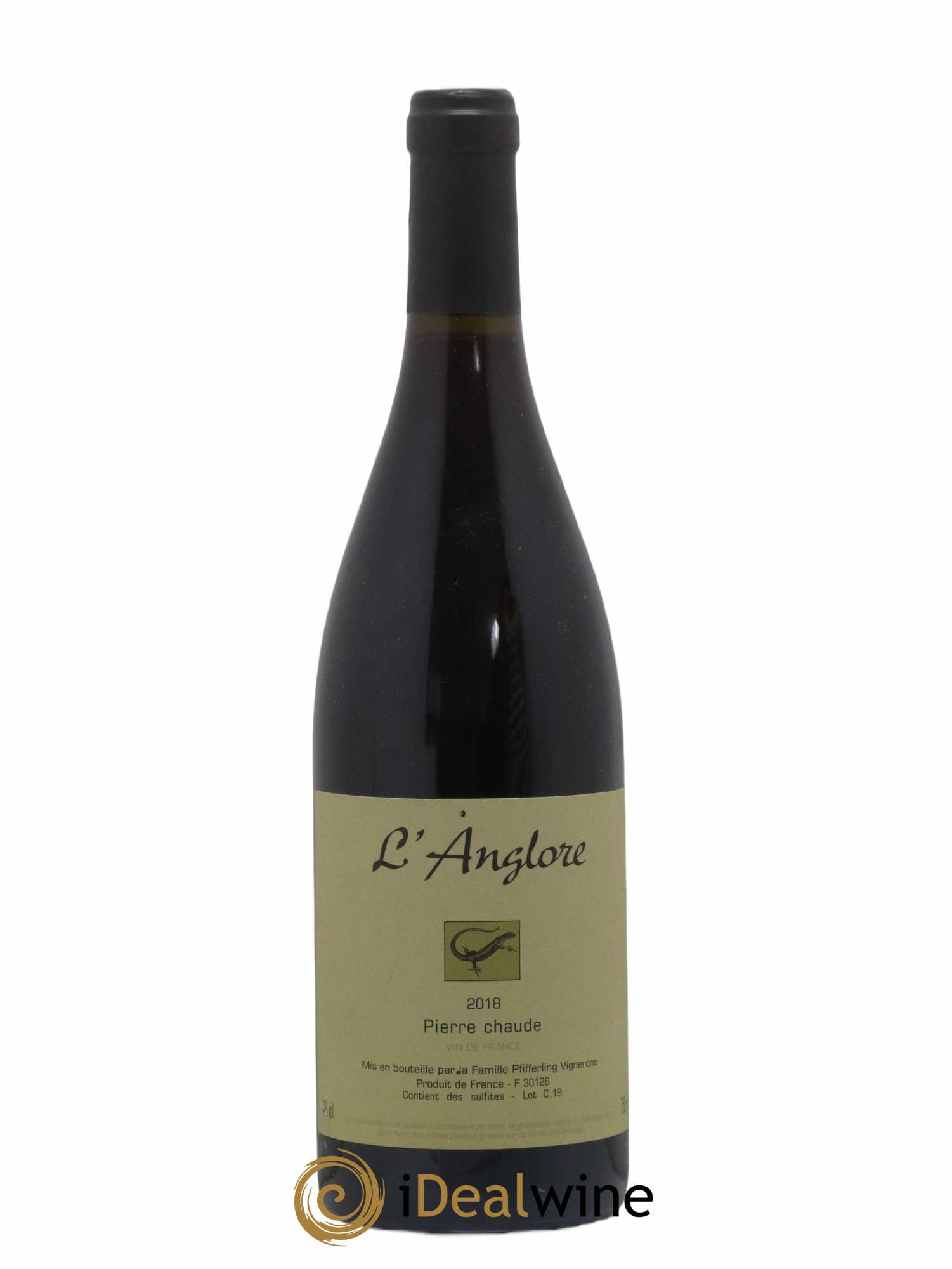 Vin de France Pierre chaude L'Anglore 2018 - Lot de 1 bouteille - 0