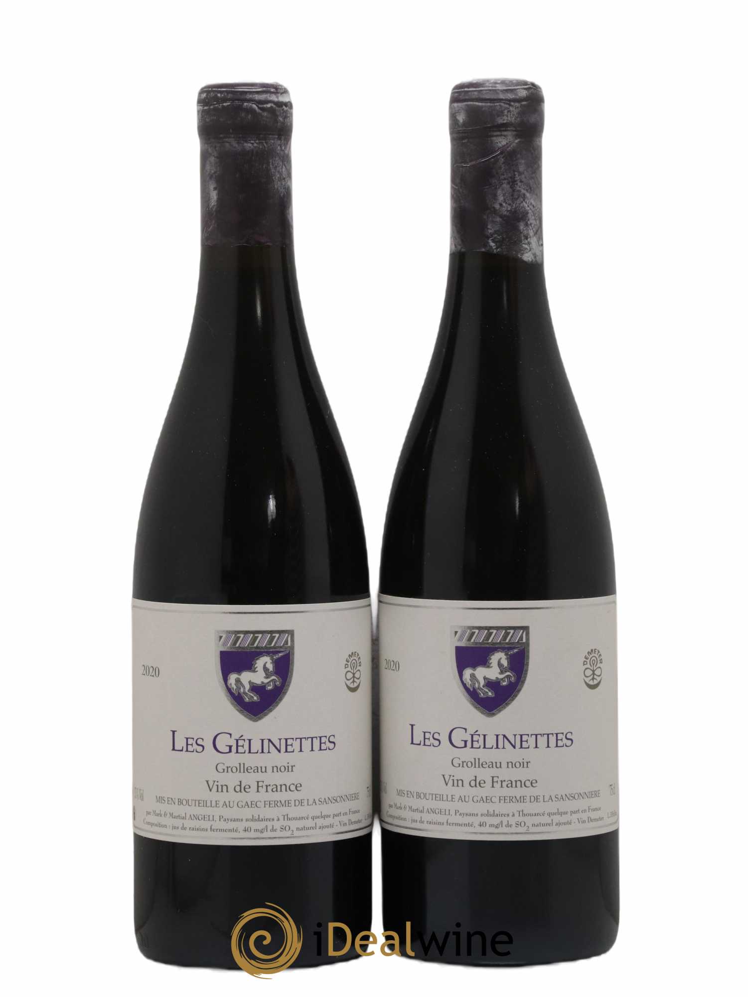 Vin de France Les Gélinettes Mark Angeli (Domaine) - Ferme de la Sansonnière 2020 - Lot de 2 bouteilles - 0