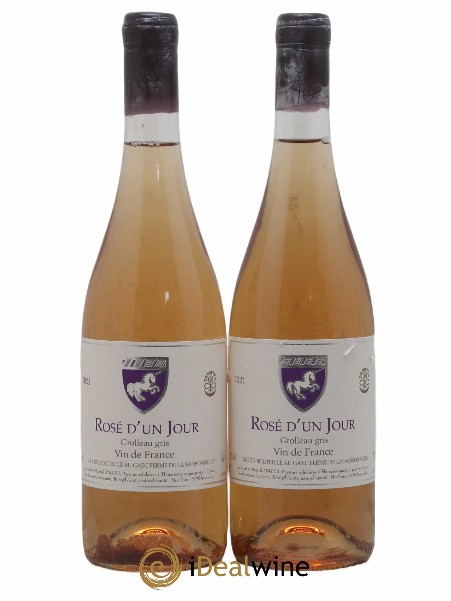 Vin de France Rosé d'un jour Mark Angeli (Domaine) - Ferme de la Sansonnière 2021 - Lot de 2 bouteilles - 0