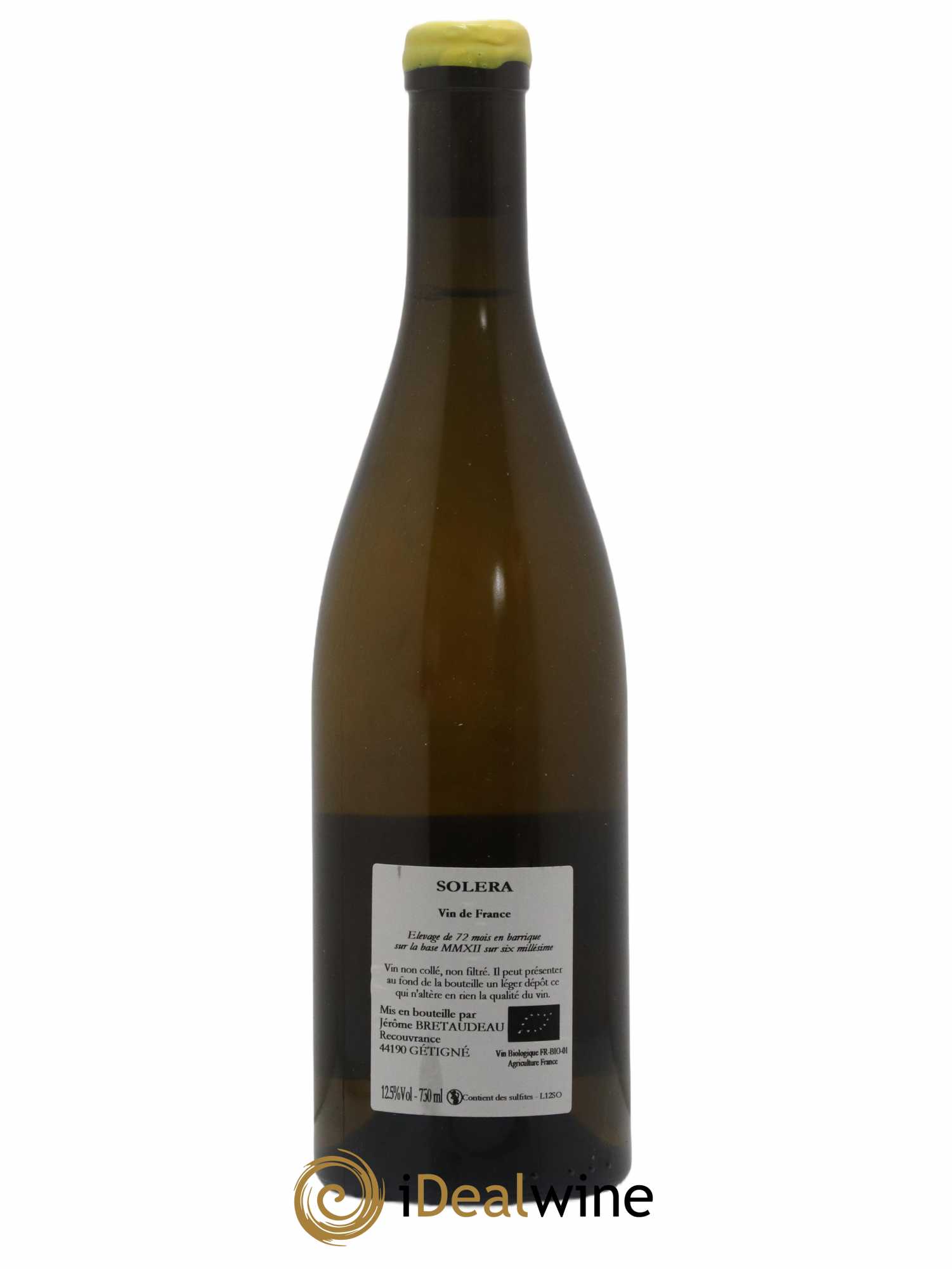 Vin de France Solera Jérôme Bretaudeau - Bellevue (Domaine de) - Lot de 1 bouteille - 1