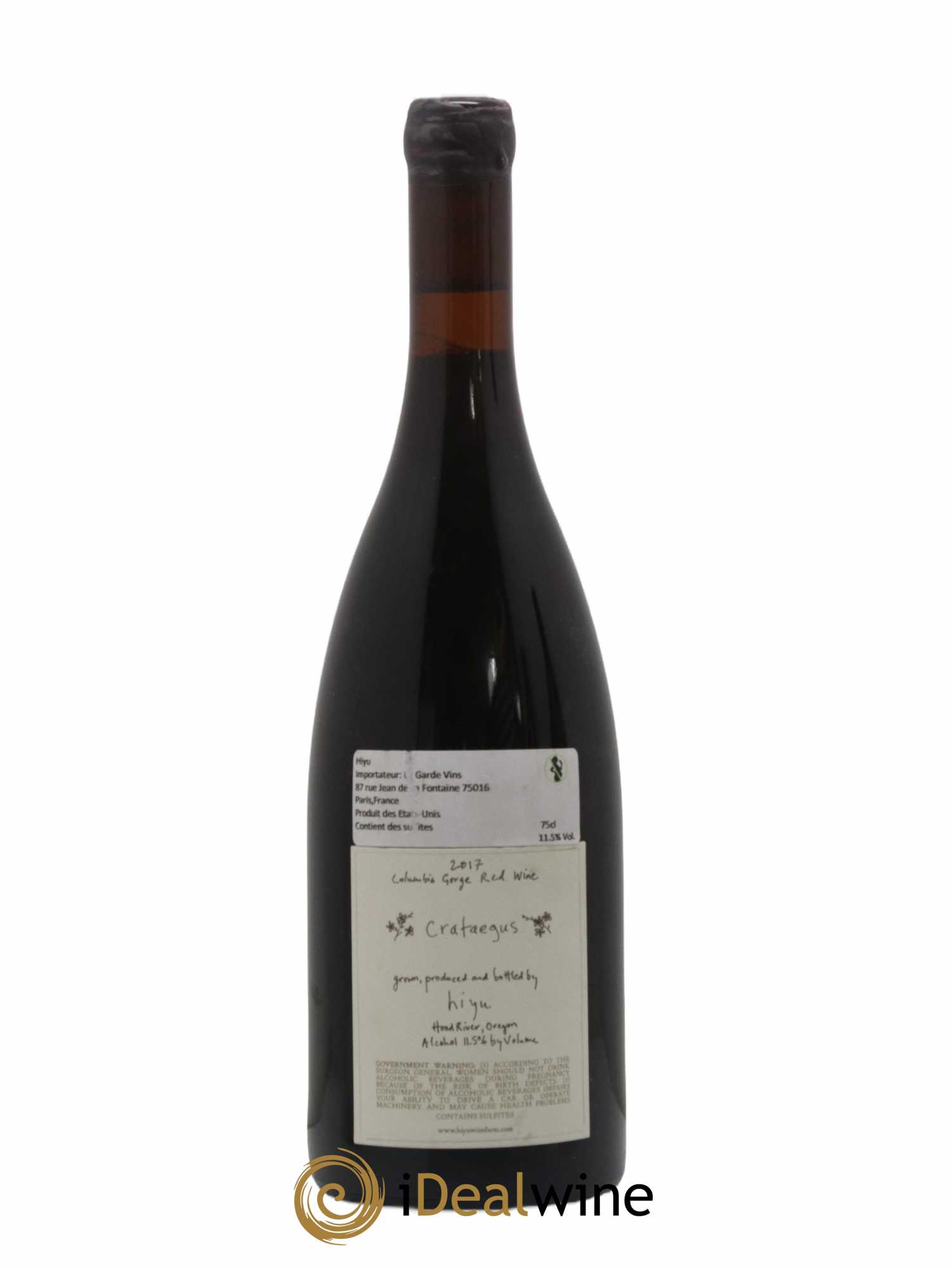 USA Columbia Gorge Crataegus Hiyu Farm 2017 - Posten von 1 Flasche - 1