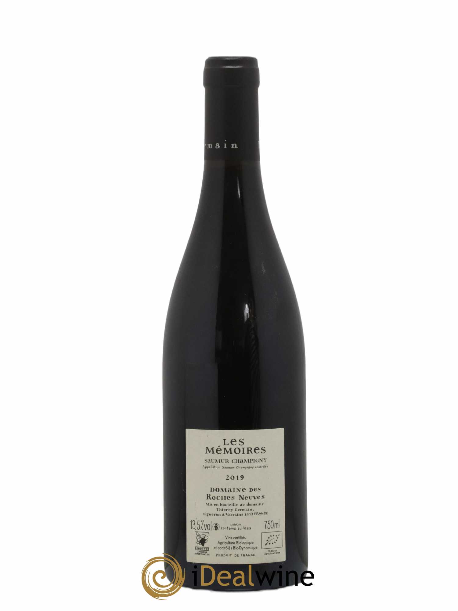 Saumur-Champigny Les Mémoires Domaine des Roches Neuves - Thierry Germain 2019 - Lot de 1 bouteille - 1