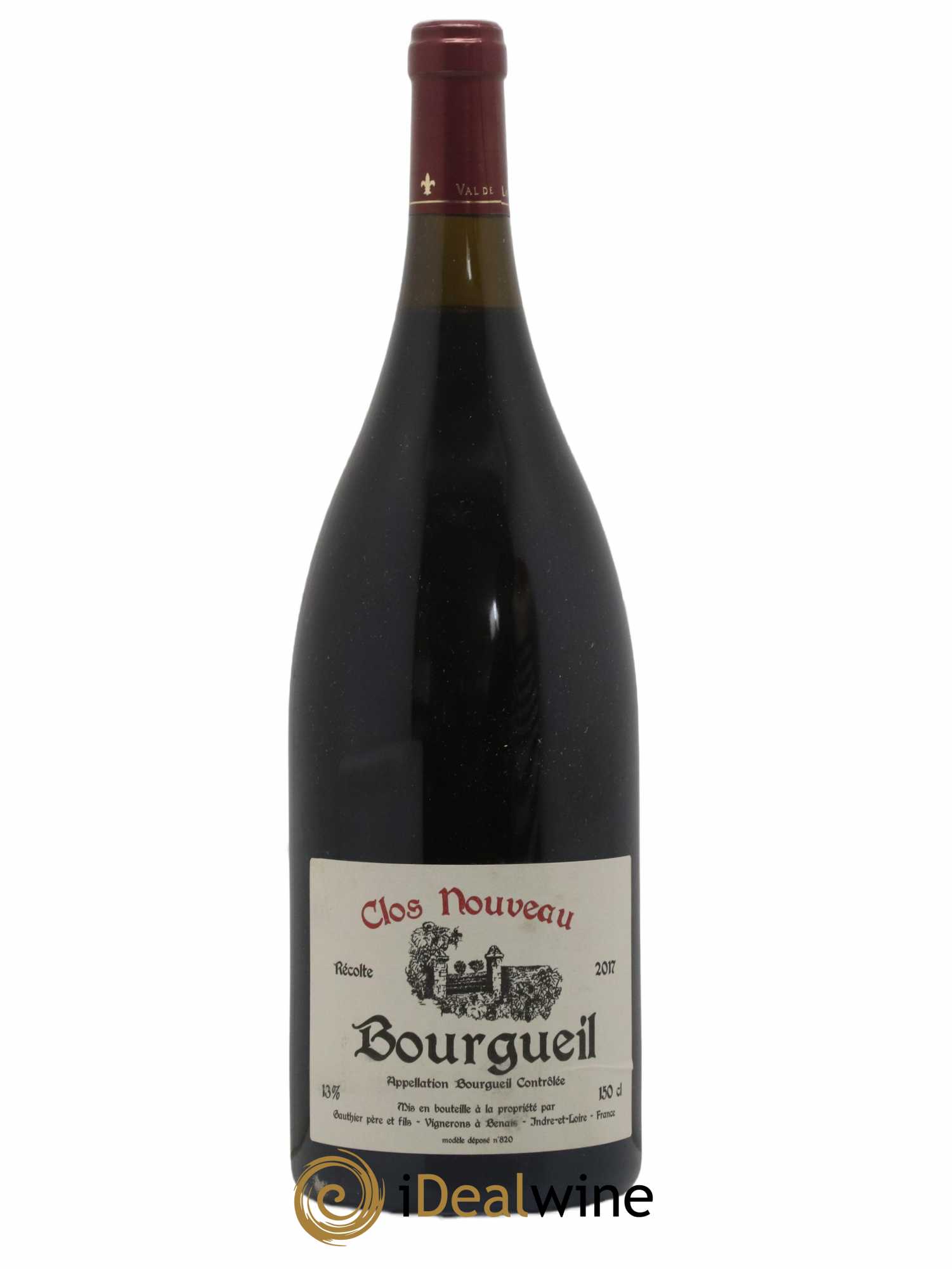 Bourgueil Clos Nouveau Domaine du Bel Air 2017 - Lot de 1 magnum - 0