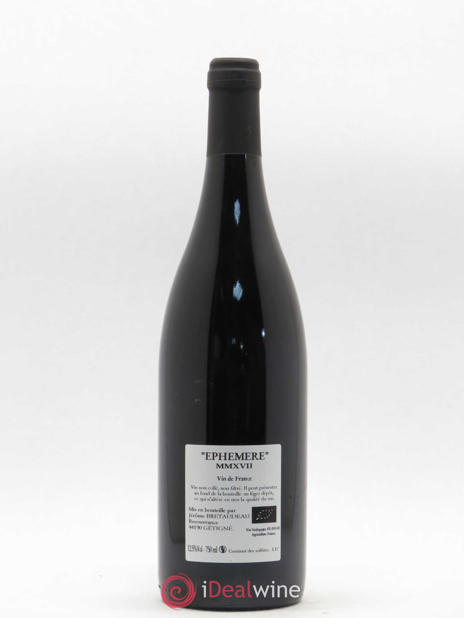 Vin de France Ephemère Jérome Bretaudeau (sans prix de réserve) 2017 - Posten von 1 Flasche - 1