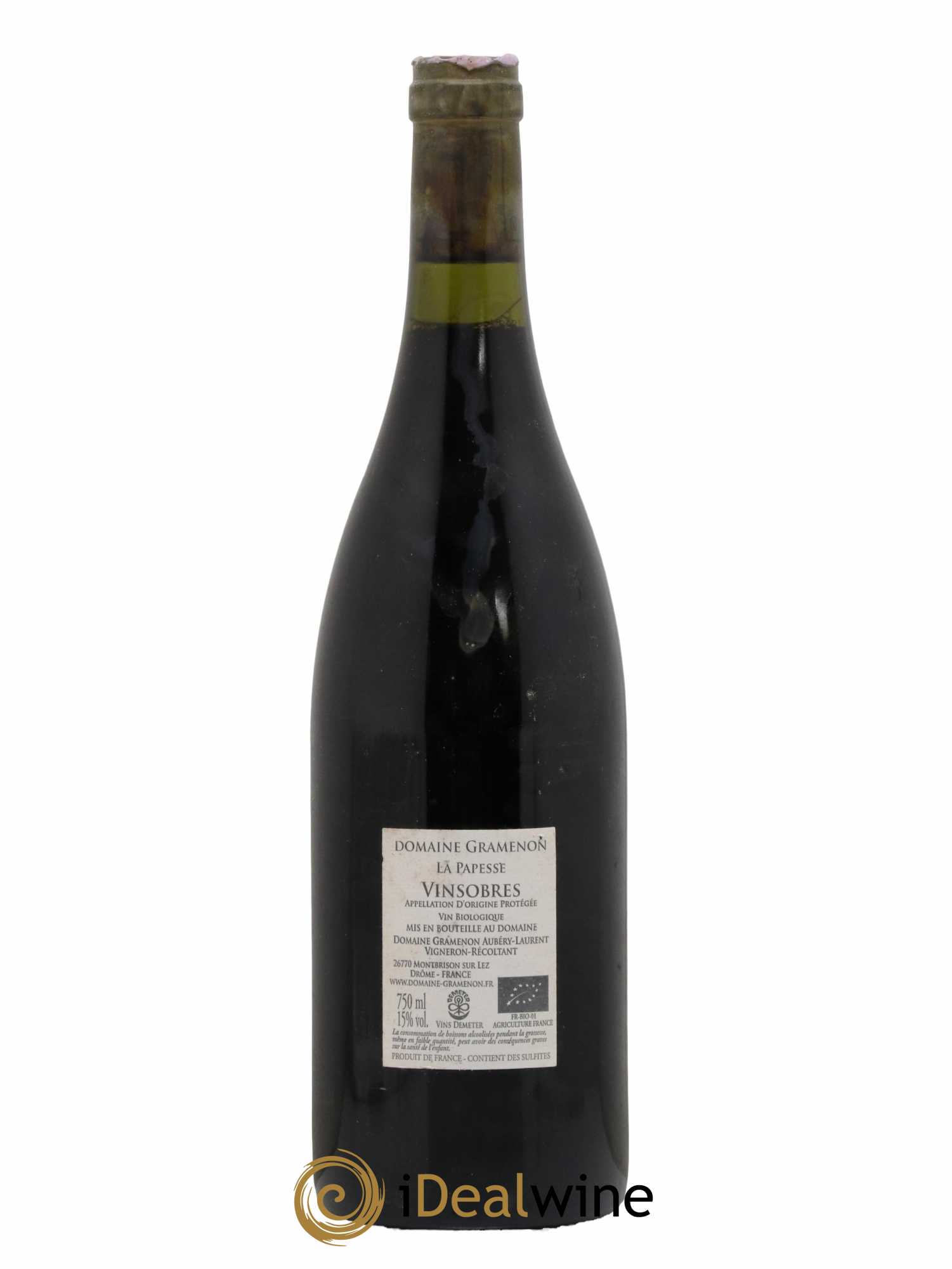 Vinsobres La Papesse Gramenon (Domaine) 2015 - Lot de 1 bouteille - 1