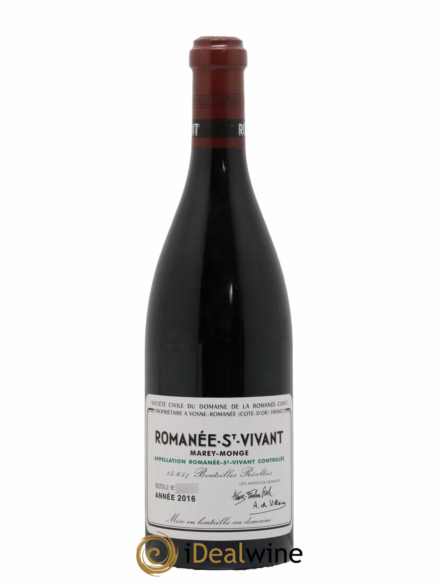 Romanée-Saint-Vivant Grand Cru Domaine de la Romanée-Conti 2016 - Lot de 1 bouteille - 0