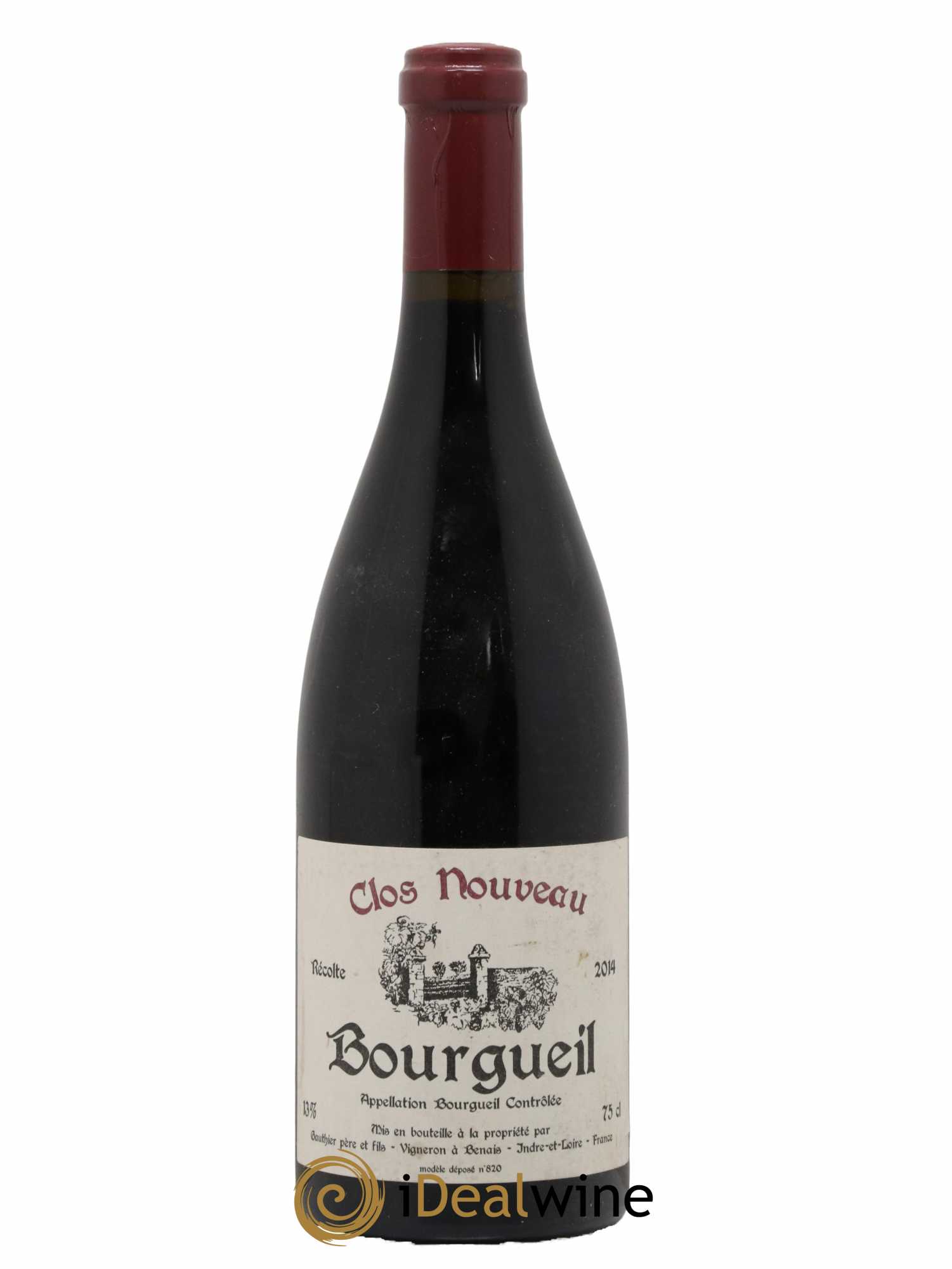 Bourgueil Clos Nouveau Domaine du Bel Air 2014 - Lot de 1 bouteille - 0