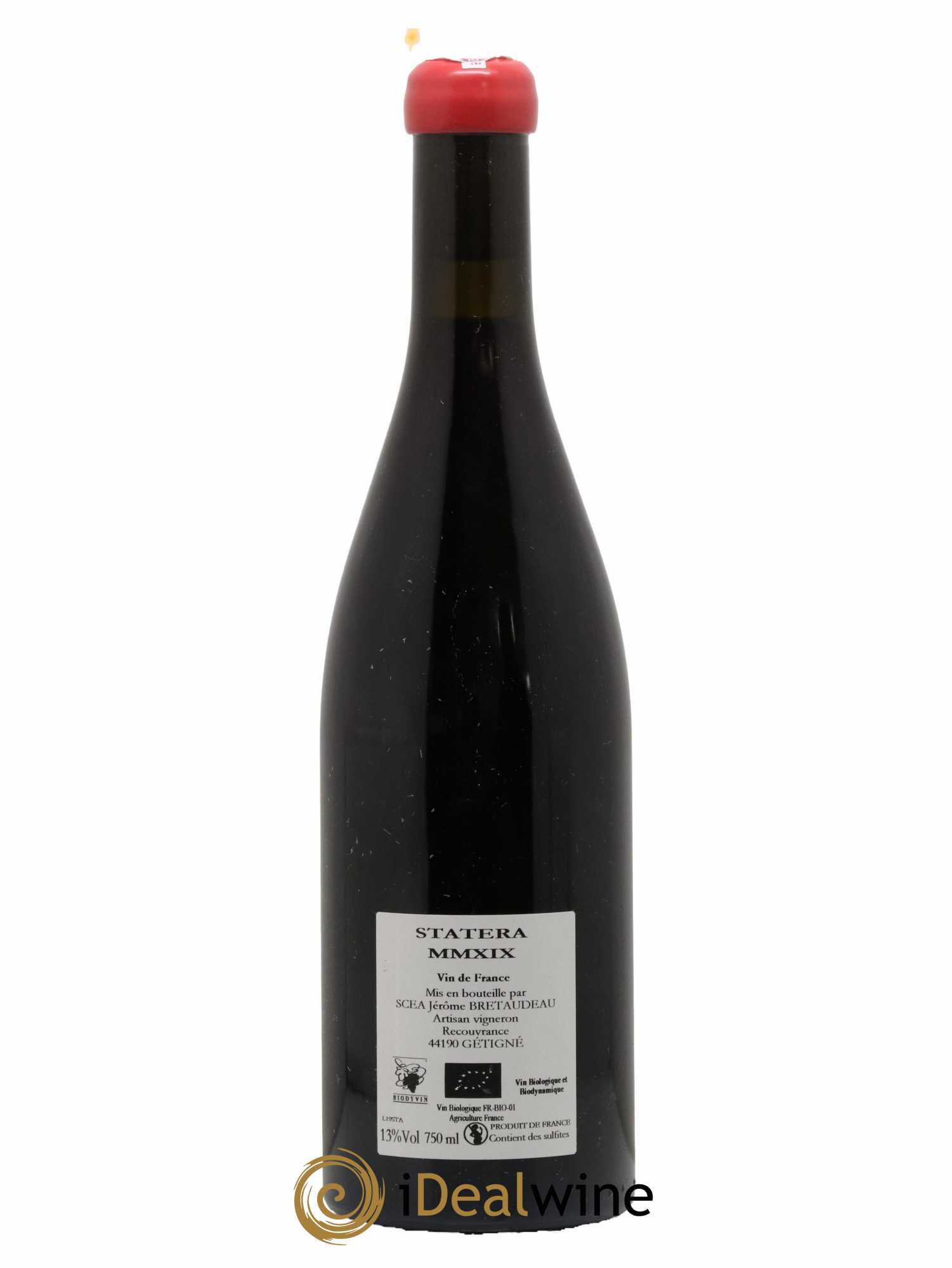 Vin de France Statera Jérôme Bretaudeau - Domaine de Bellevue 2019 - Lot de 1 bouteille - 1