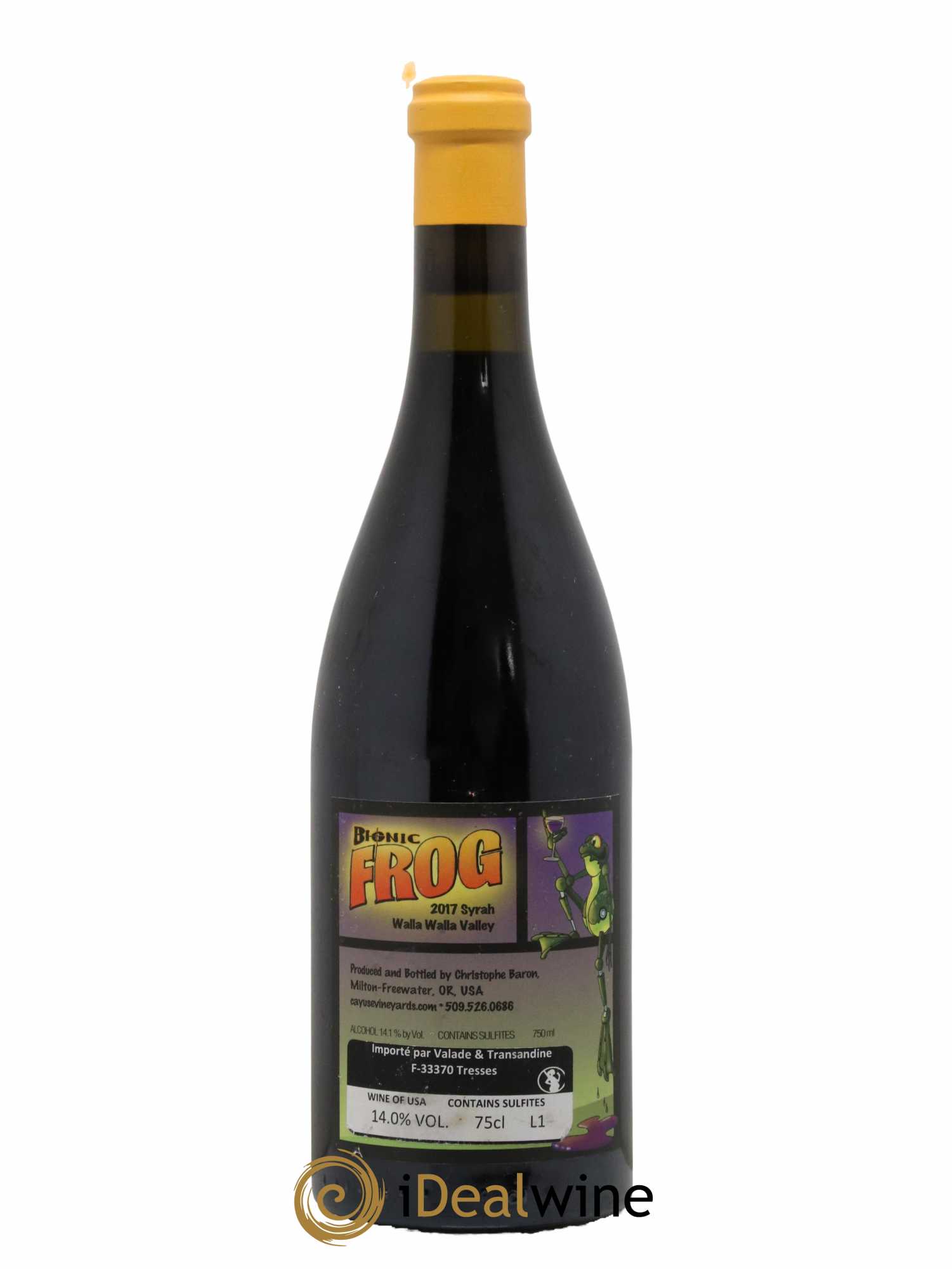 Walla Walla Valley Cayuse Bionic Frog Christophe Baron 2017 - Lot de 1 bouteille - 1