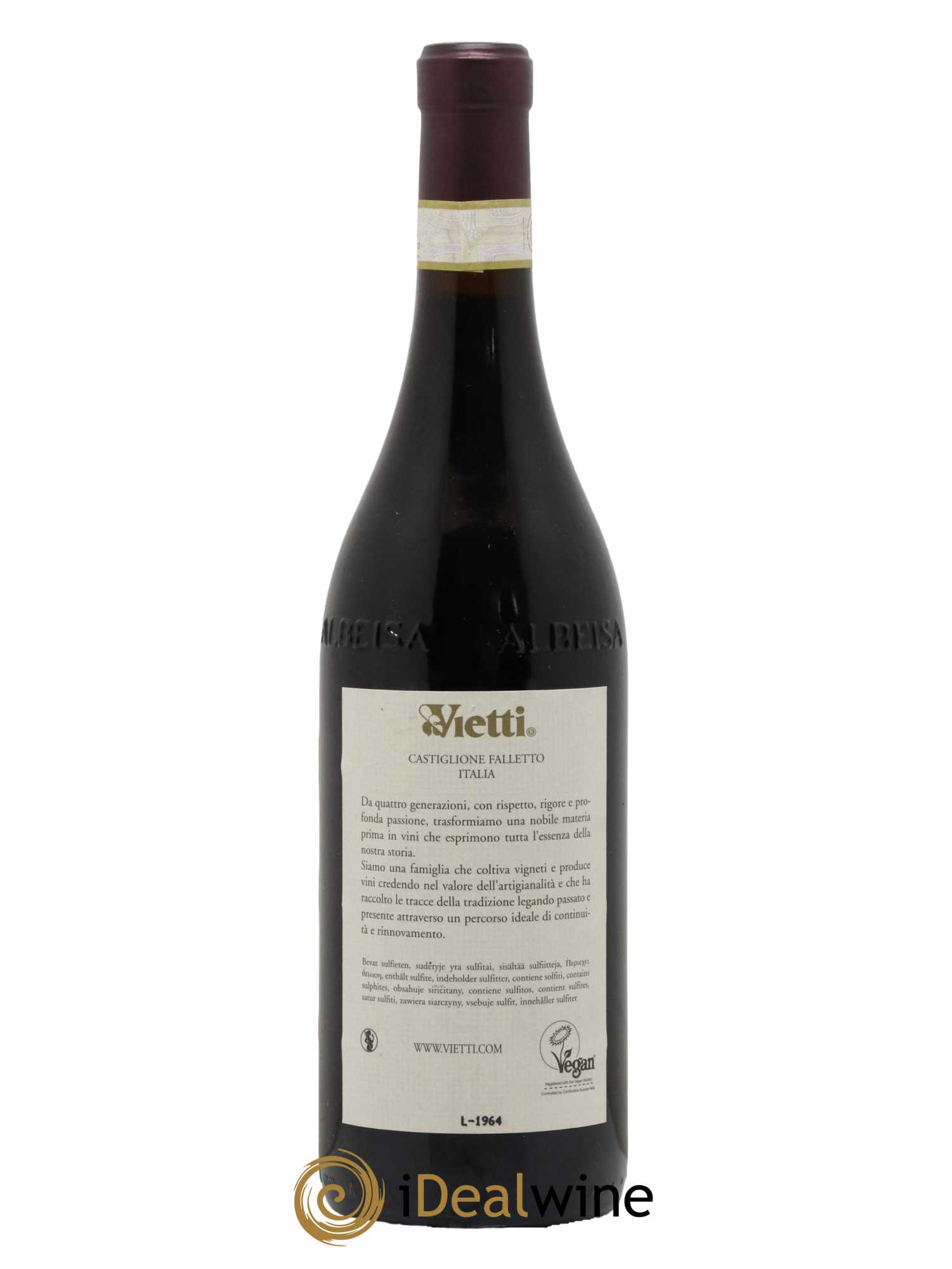 Barolo DOCG Rocche di Castiglione Vietti 2016 - Lotto di 1 bottiglia - 1