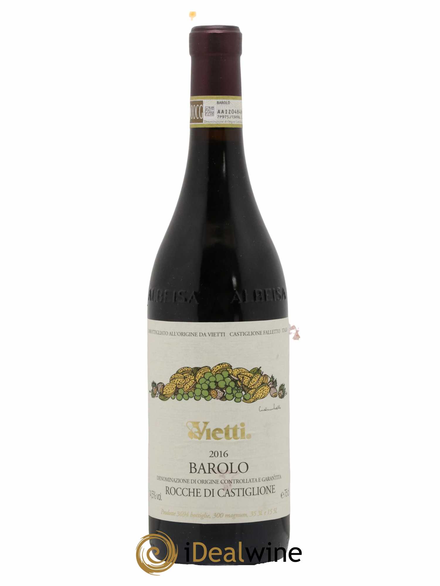 Barolo DOCG Rocche di Castiglione Vietti 2016 - Lotto di 1 bottiglia - 0