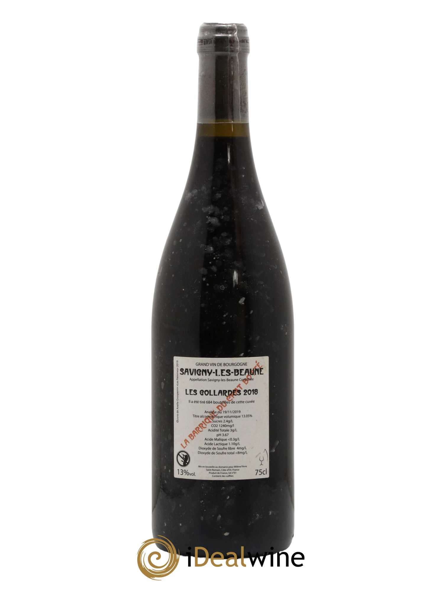 Savigny-lès-Beaune Les Gollardes La Barrique du Chat Botté 2018 - Lot de 1 bouteille - 1