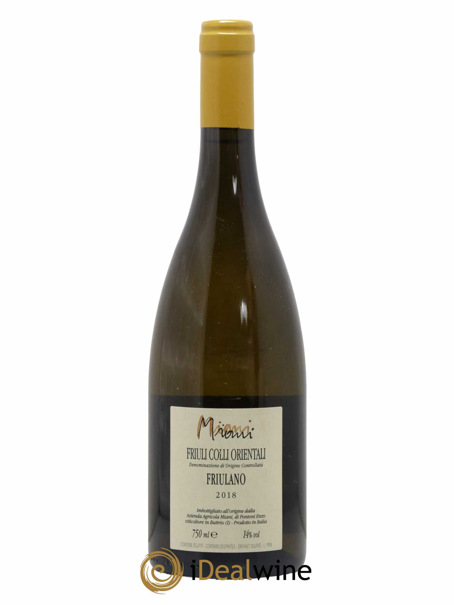 Colli Orientali del Friuli Friulano Miani 2018 - Lot de 1 bouteille - 1