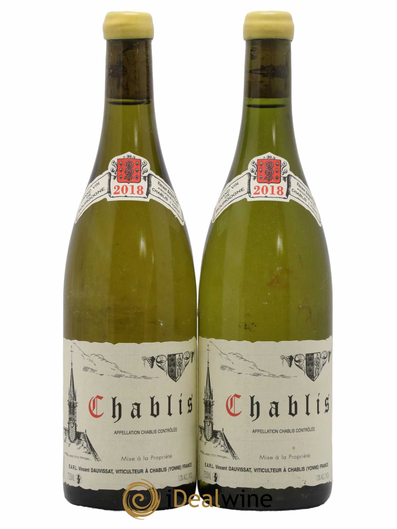 Chablis Vincent Dauvissat (Domaine) 2018 - Lot de 2 bouteilles - 0