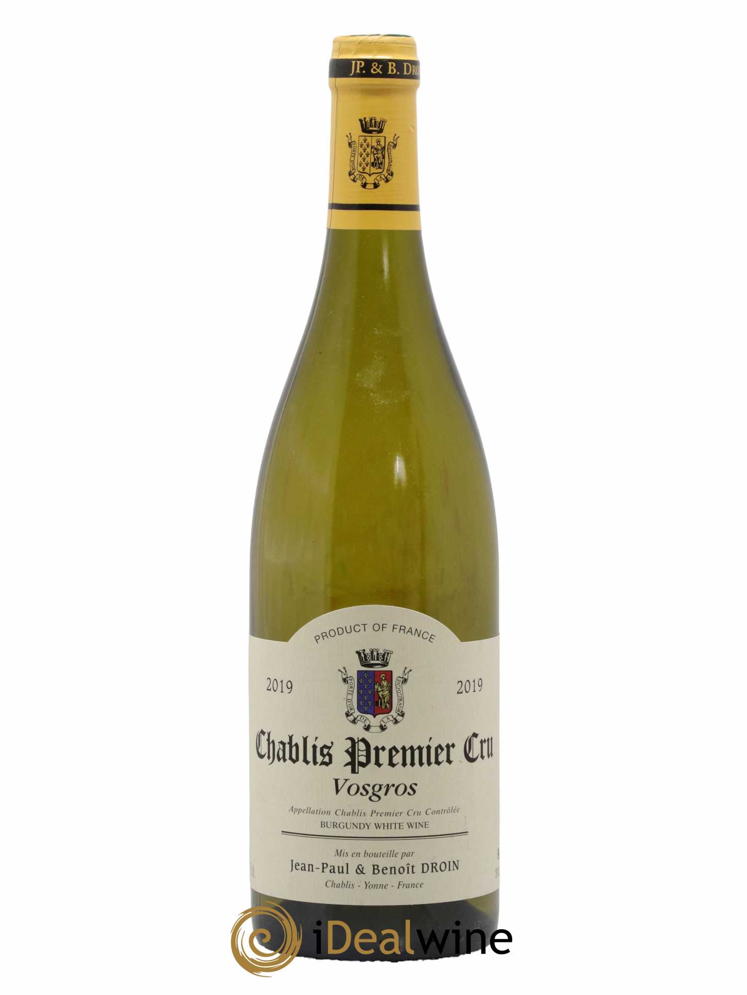 Chablis 1er Cru Vosgros Jean-Paul & Benoît Droin (Domaine) 2019 - Lot de 1 bouteille - 0