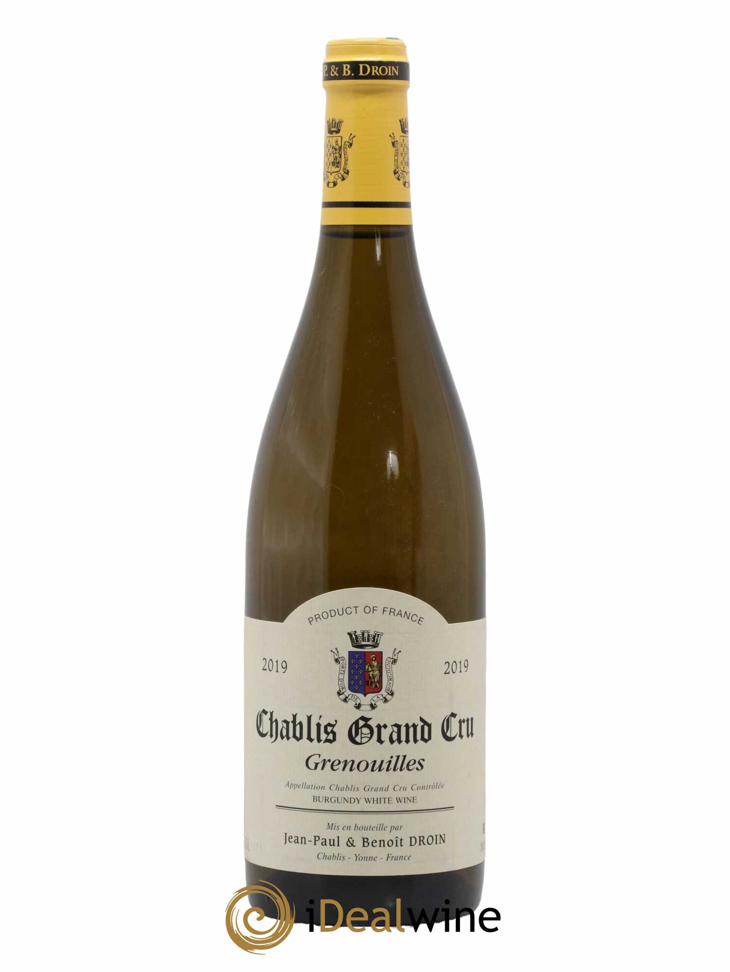 Chablis Grand Cru Grenouilles Jean-Paul & Benoît Droin (Domaine) 2019 - Lot de 1 bouteille - 0