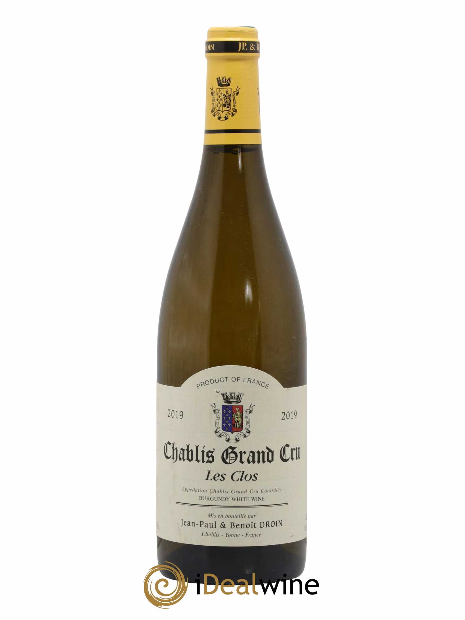 Chablis Grand Cru Les Clos Jean-Paul & Benoît Droin (Domaine) 2019 - Lot de 1 bouteille - 0