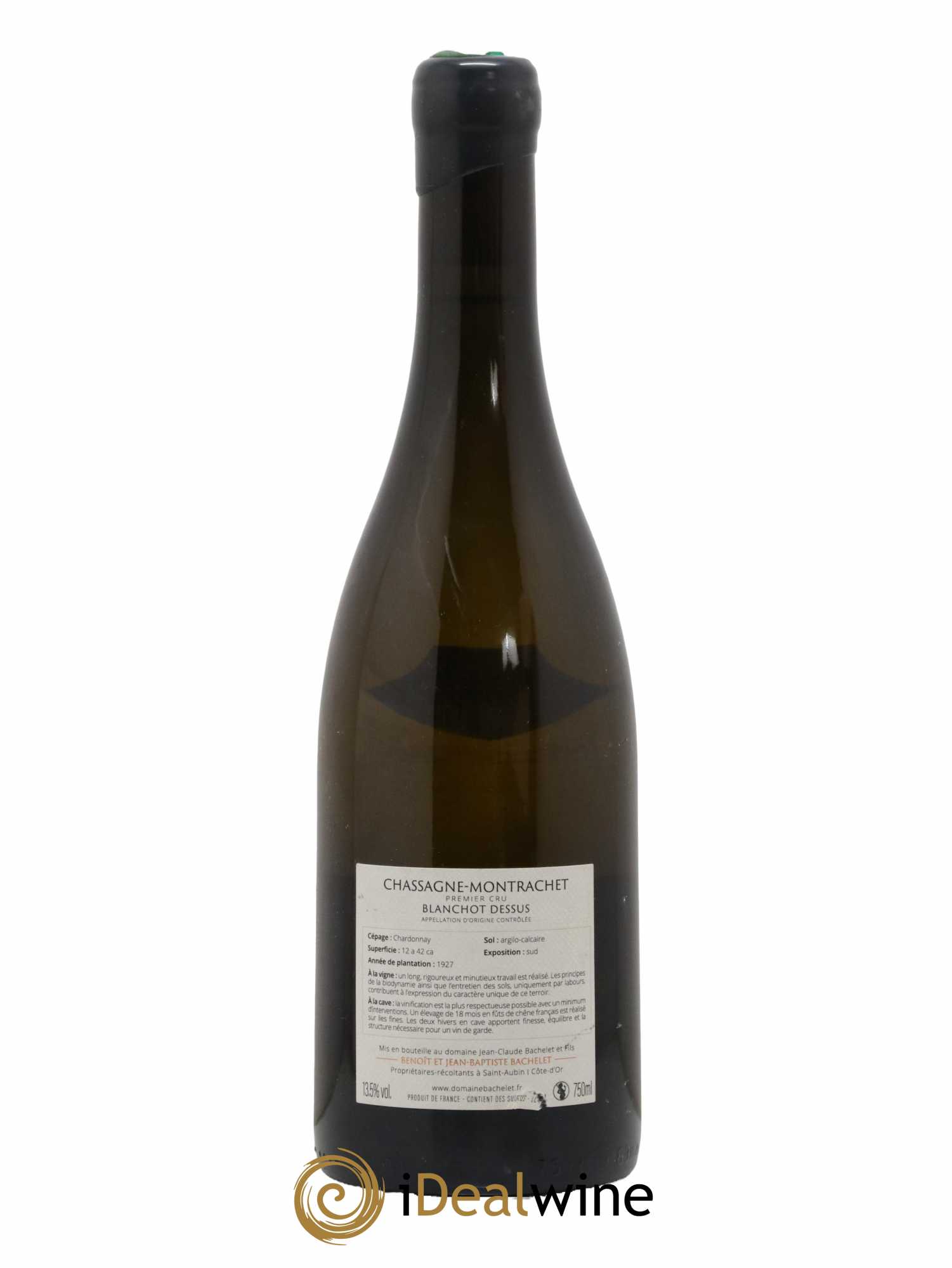 Chassagne-Montrachet 1er Cru Blanchot Dessus Jean-Claude Bachelet (Domaine) 2017 - Lot de 1 bouteille - 1