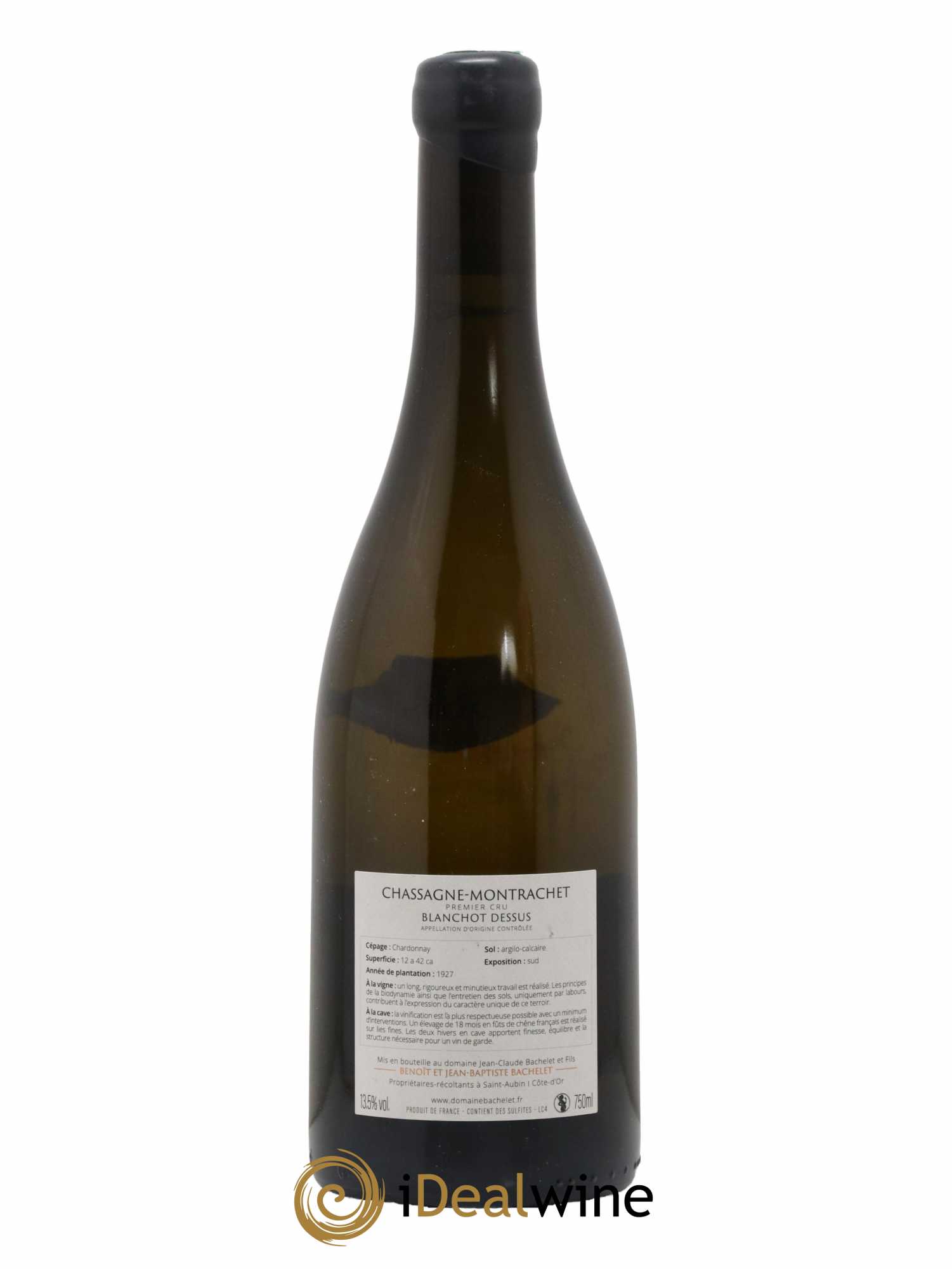 Chassagne-Montrachet 1er Cru Blanchot Dessus Jean-Claude Bachelet (Domaine) 2018 - Lot de 1 bouteille - 1