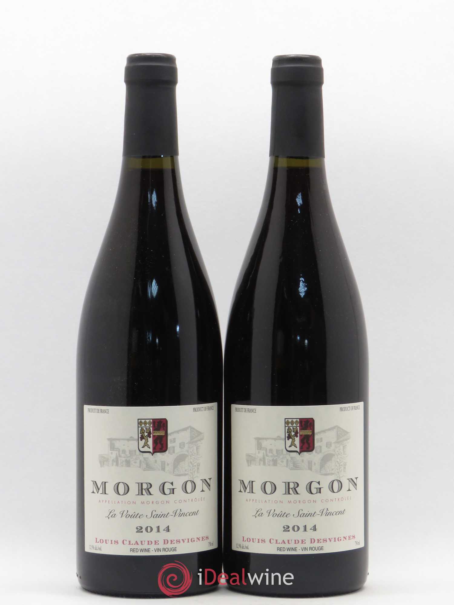 Morgon La Voûte Saint Vincent Louis-Claude Desvignes (sans prix de réserve) 2014 - Lot de 2 bouteilles - 0