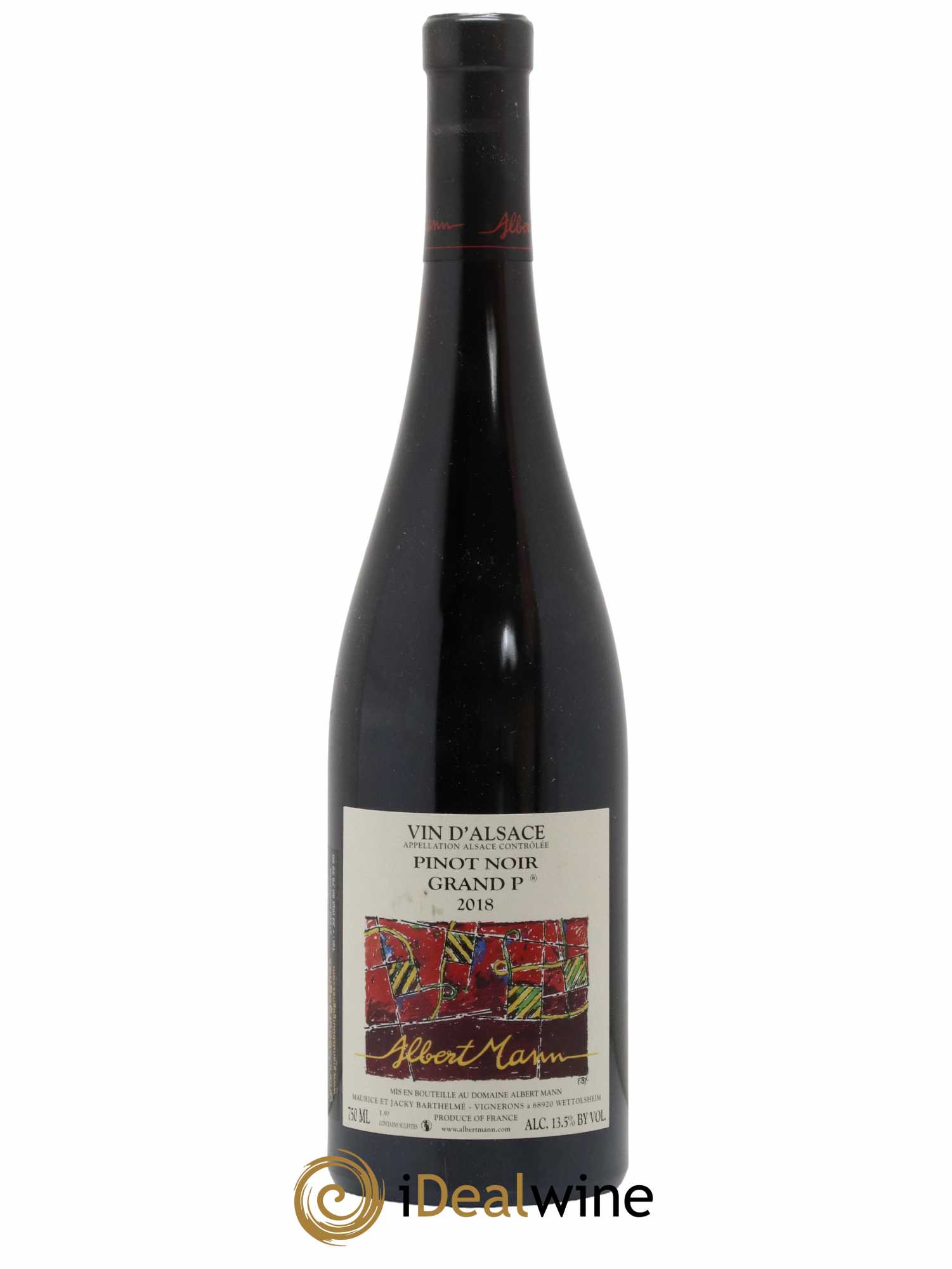 Alsace Pinot Noir Grand P Albert Mann 2018 - Lot de 1 bouteille - 0