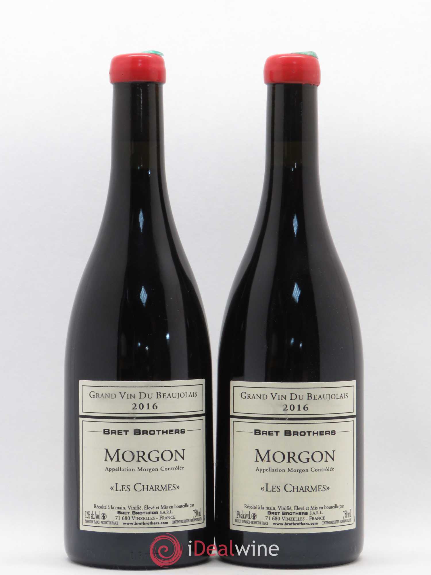 Morgon Les Charmes Brets Brothers (sans prix de réserve) 2016 - Posten von 2 Flaschen - 0