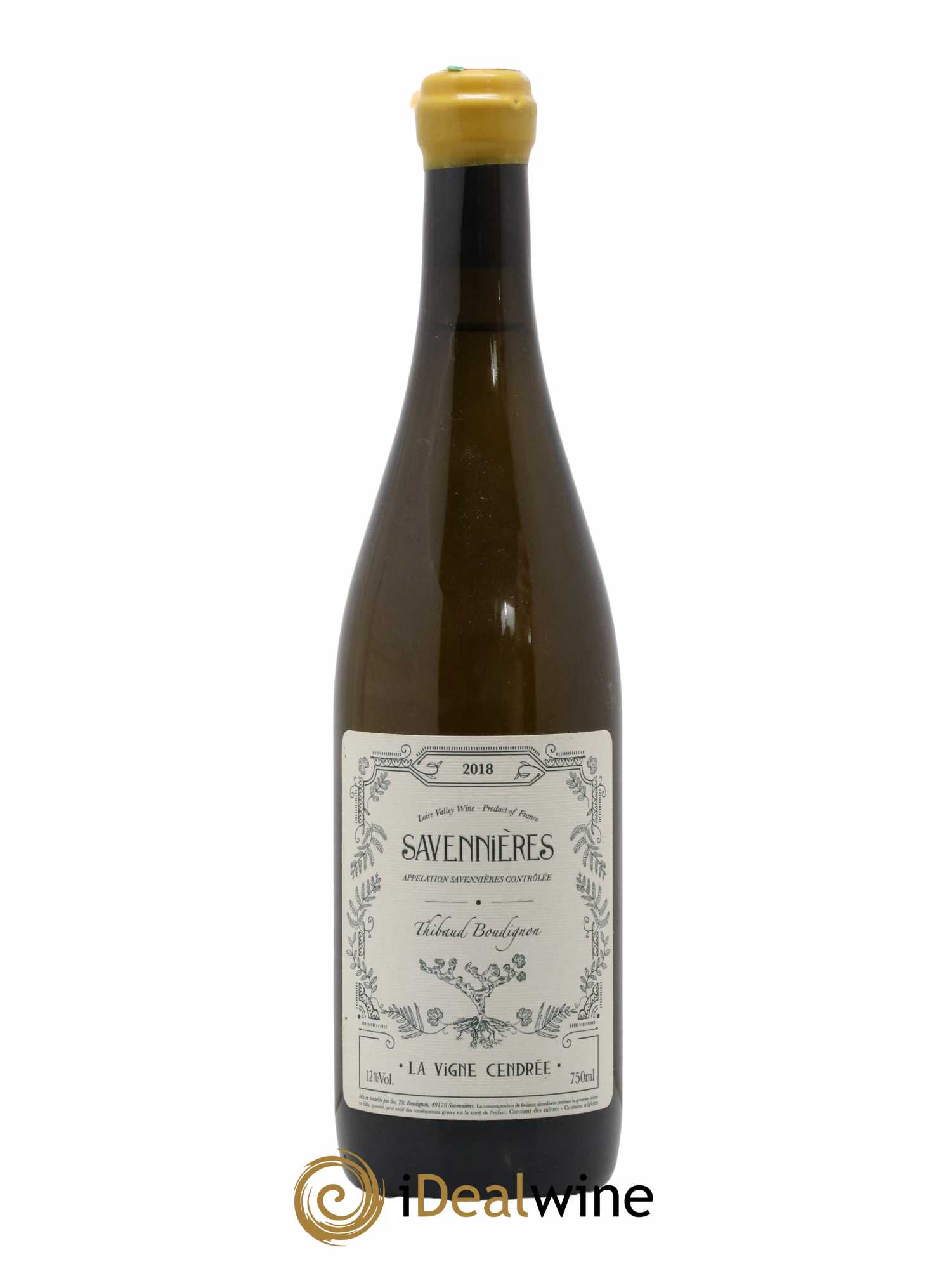 Savennières La Vigne Cendrée Thibaud Boudignon 2018 - Lot de 1 bouteille - 0