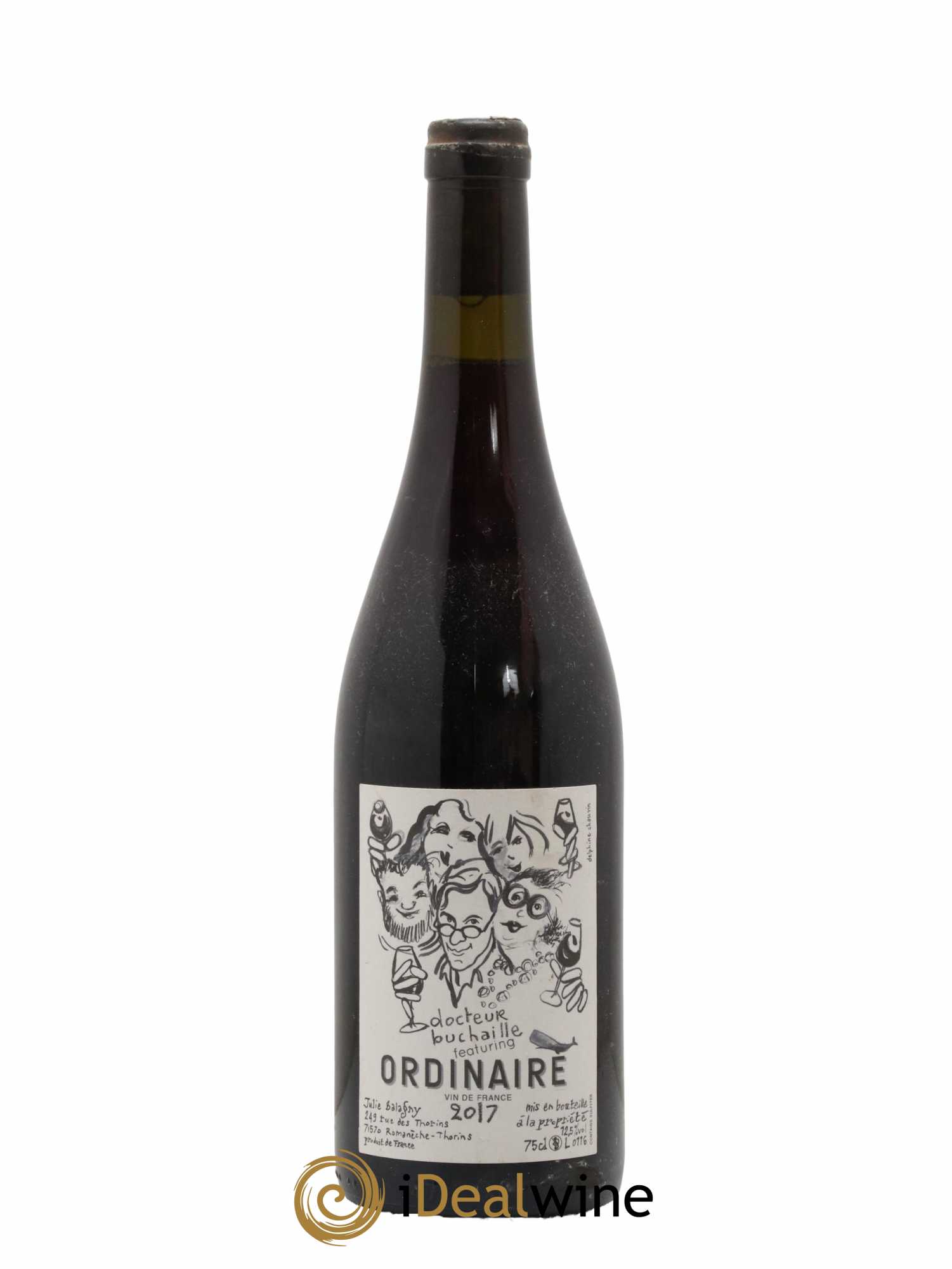 Vin de France Docteur Buchaille Julie Balagny Featuring Ordinaire 2017 - Lot de 1 bouteille - 0