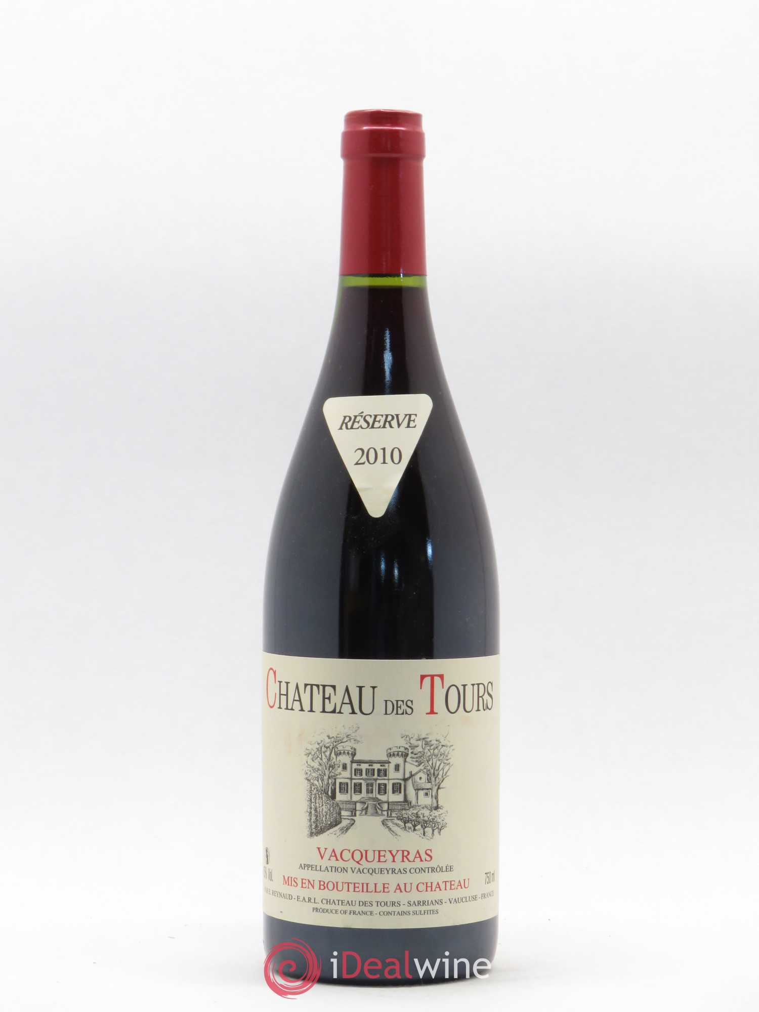 Vacqueyras Château des Tours Emmanuel Reynaud 2010 - Lot de 1 bouteille - 0