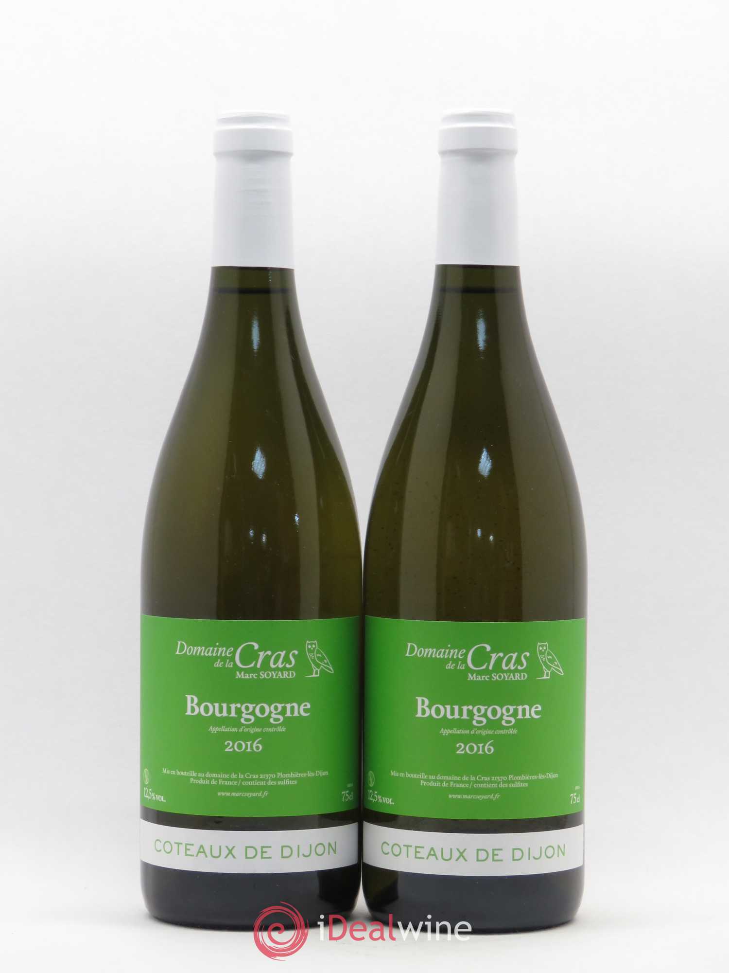Bourgogne Domaine de la Cras Marc Soyard (sans prix de réserve) 2016 - Posten von 2 Flaschen - 0