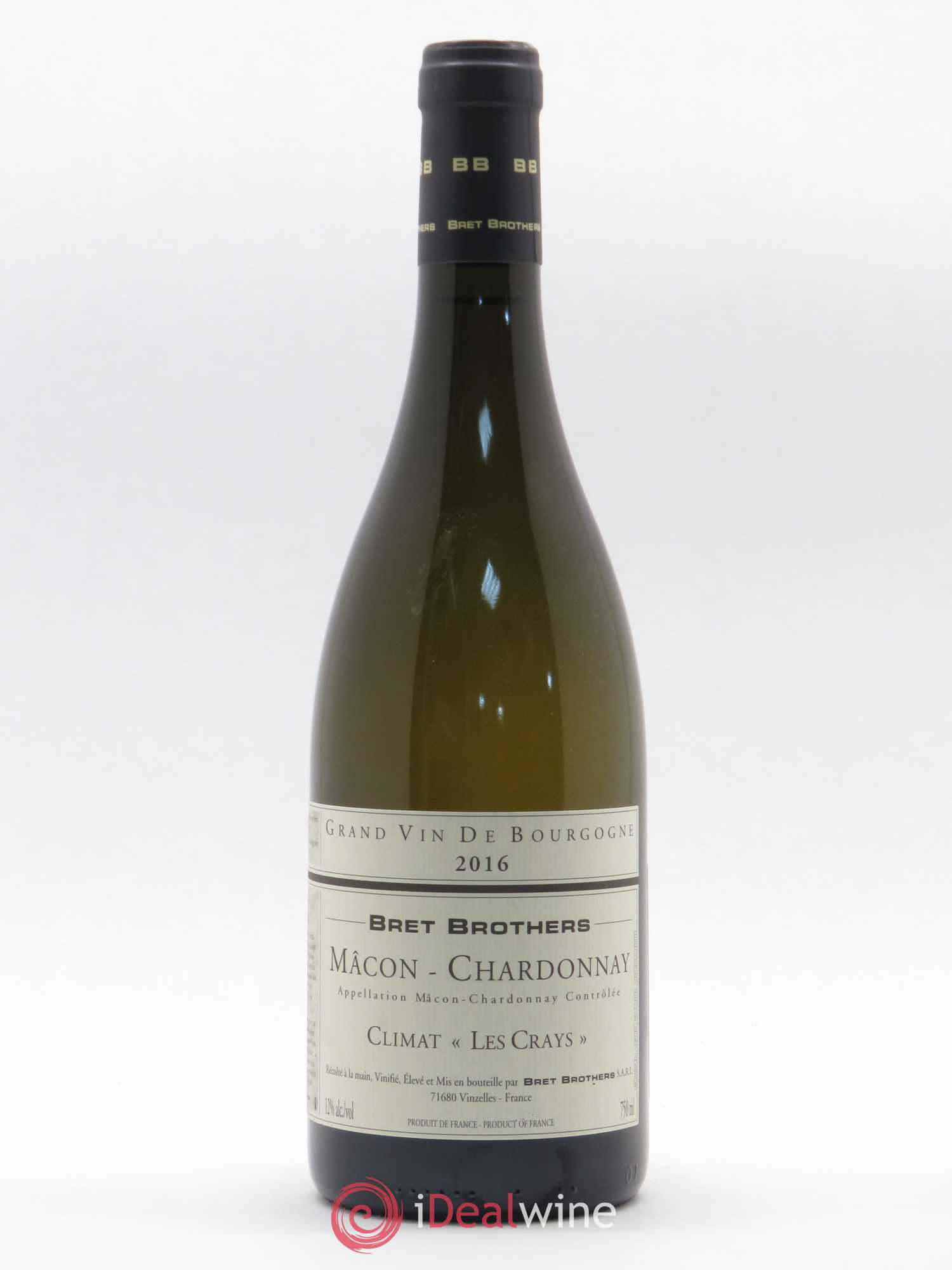 Mâcon-Chardonnay Les Crays Bret Brothers (sans prix de réserve) 2016 - Lot de 1 bouteille - 0