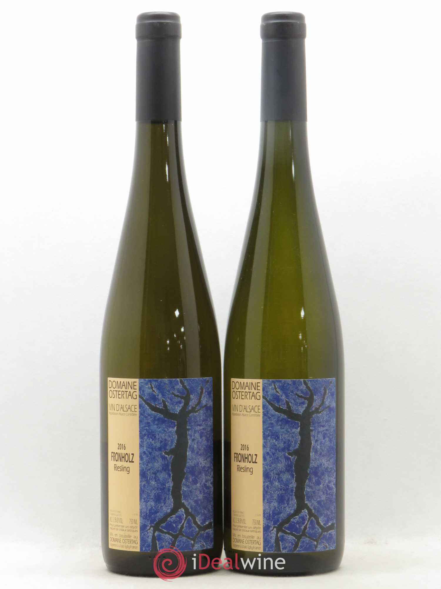 Alsace Riesling Fronholz Ostertag (Domaine) 2016 - Lot de 2 bouteilles - 0