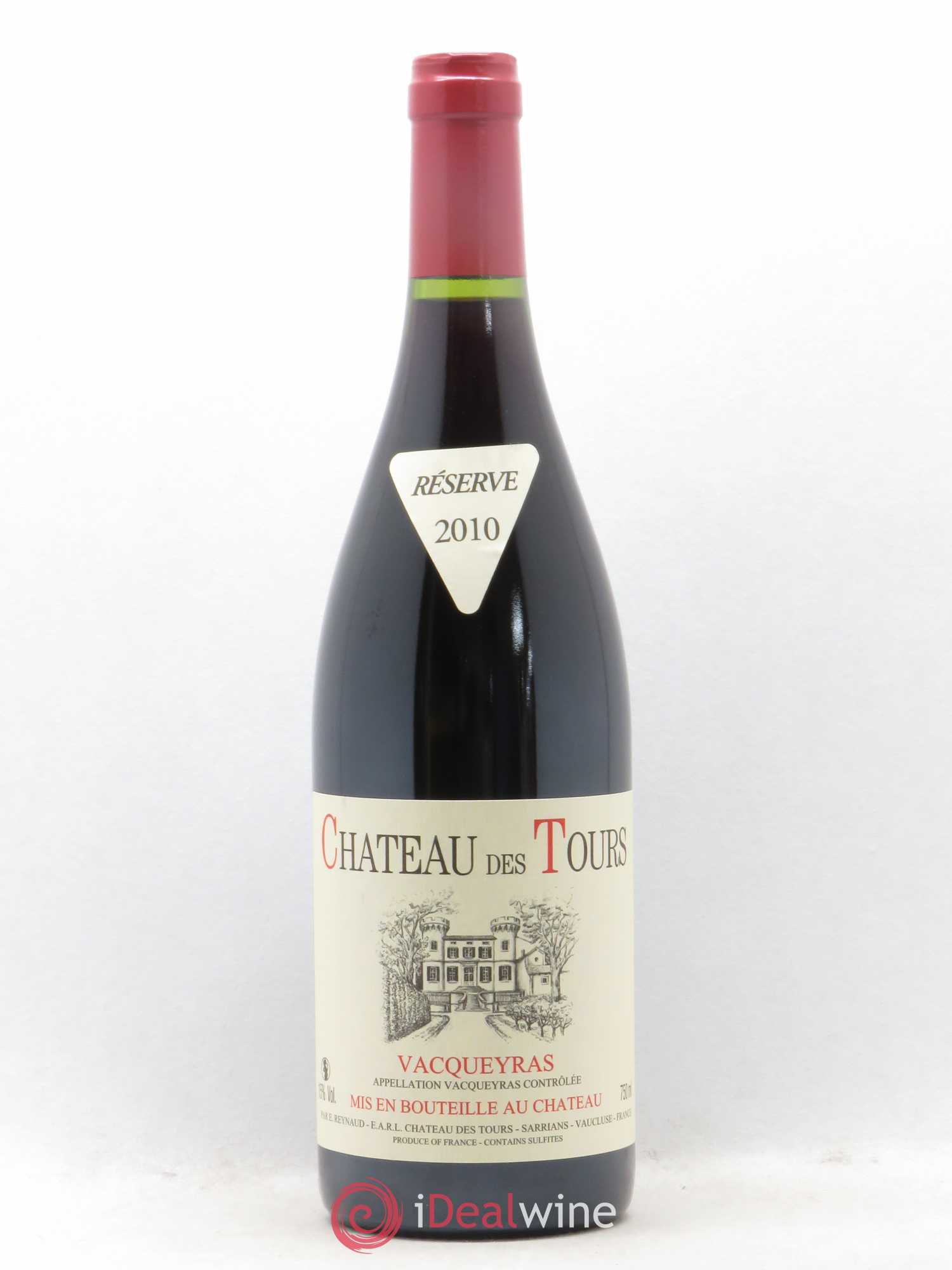 Vacqueyras Château des Tours Emmanuel Reynaud 2010 - Lot de 1 bouteille - 0