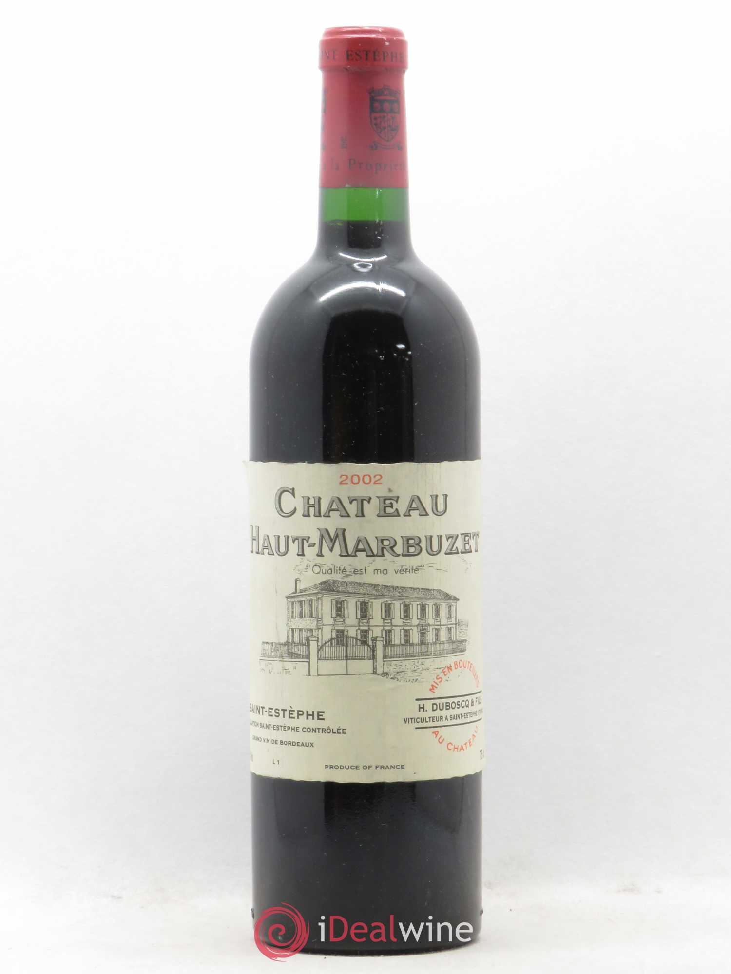 Château Haut Marbuzet 2002 - Lot de 1 bouteille - 0