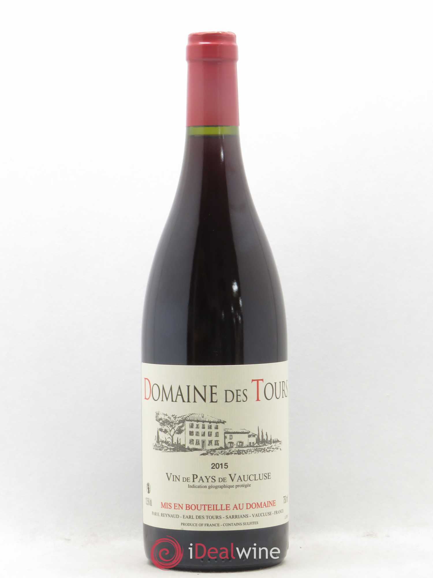 Vaucluse (Vin de Pays de Vaucluse) Domaine des Tours Emmanuel Reynaud 2015 - Lot de 1 bouteille - 0