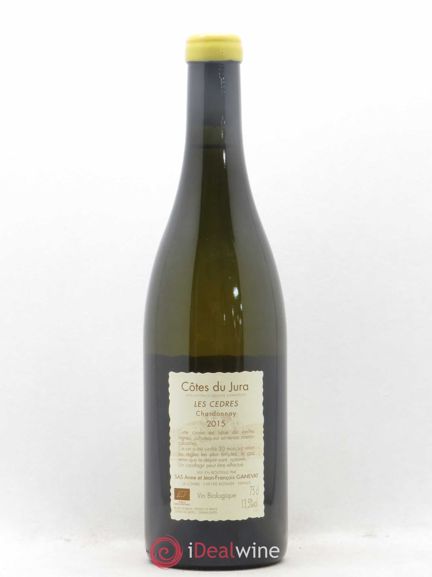Vin de France (anciennement Côtes du Jura) Les Cèdres Anne et Jean François Ganevat 2015 - Lot de 1 bouteille - 1