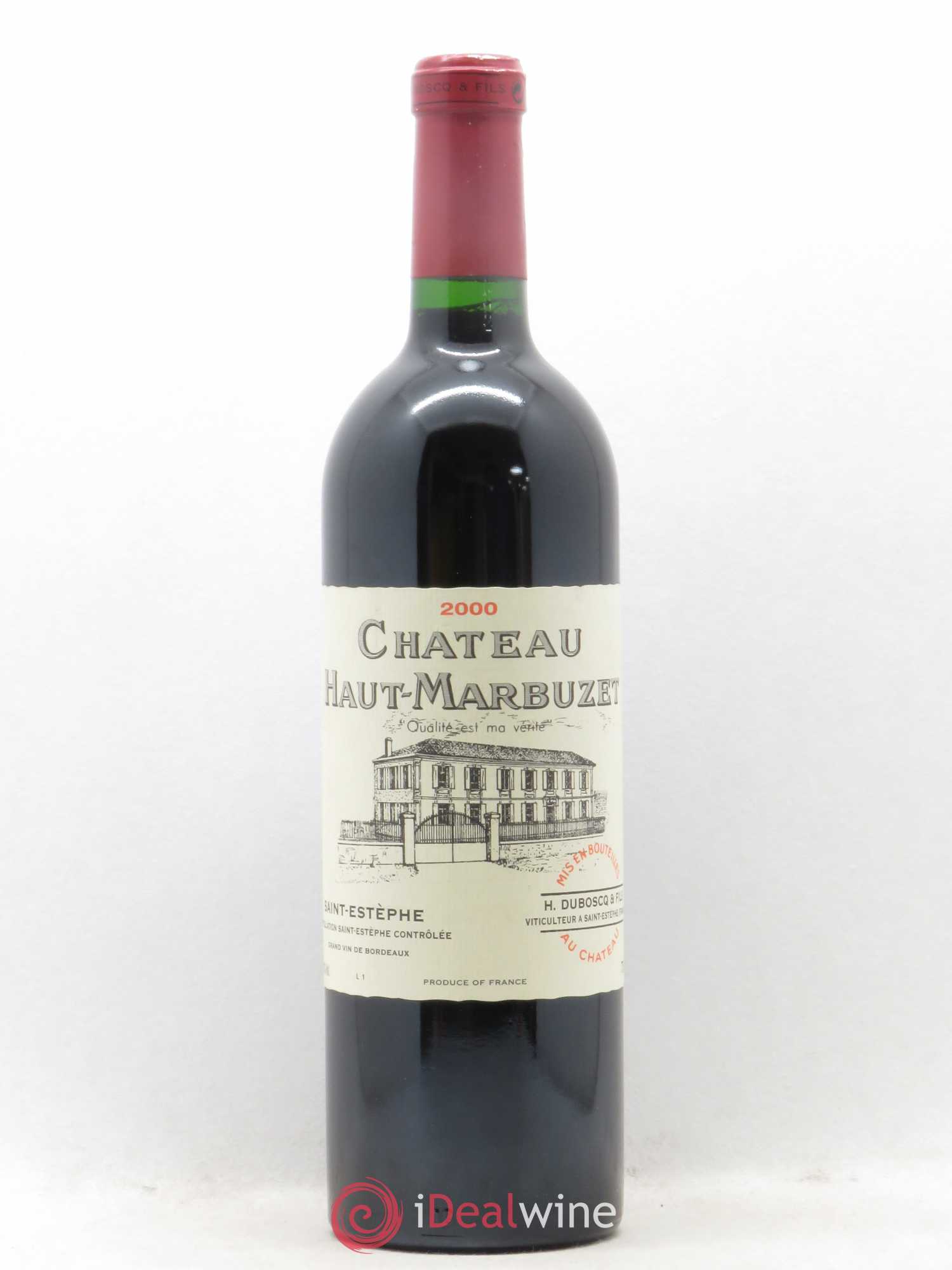 Château Haut Marbuzet 2000 - Lot de 1 bouteille - 0
