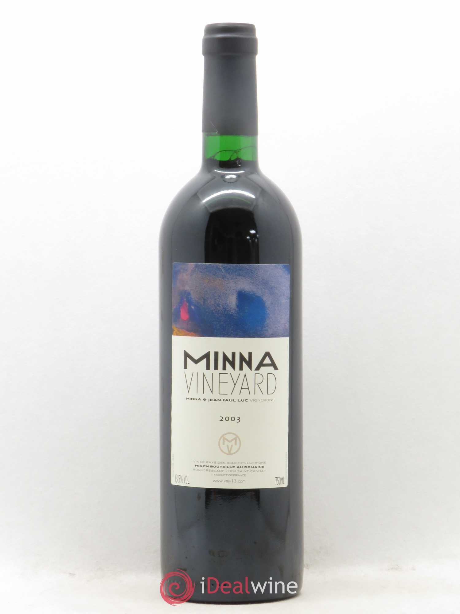 Rhône IGP Bouches du Rhône Minna Vineyard (sans prix de réserve) 2003 - Posten von 1 Flasche - 0