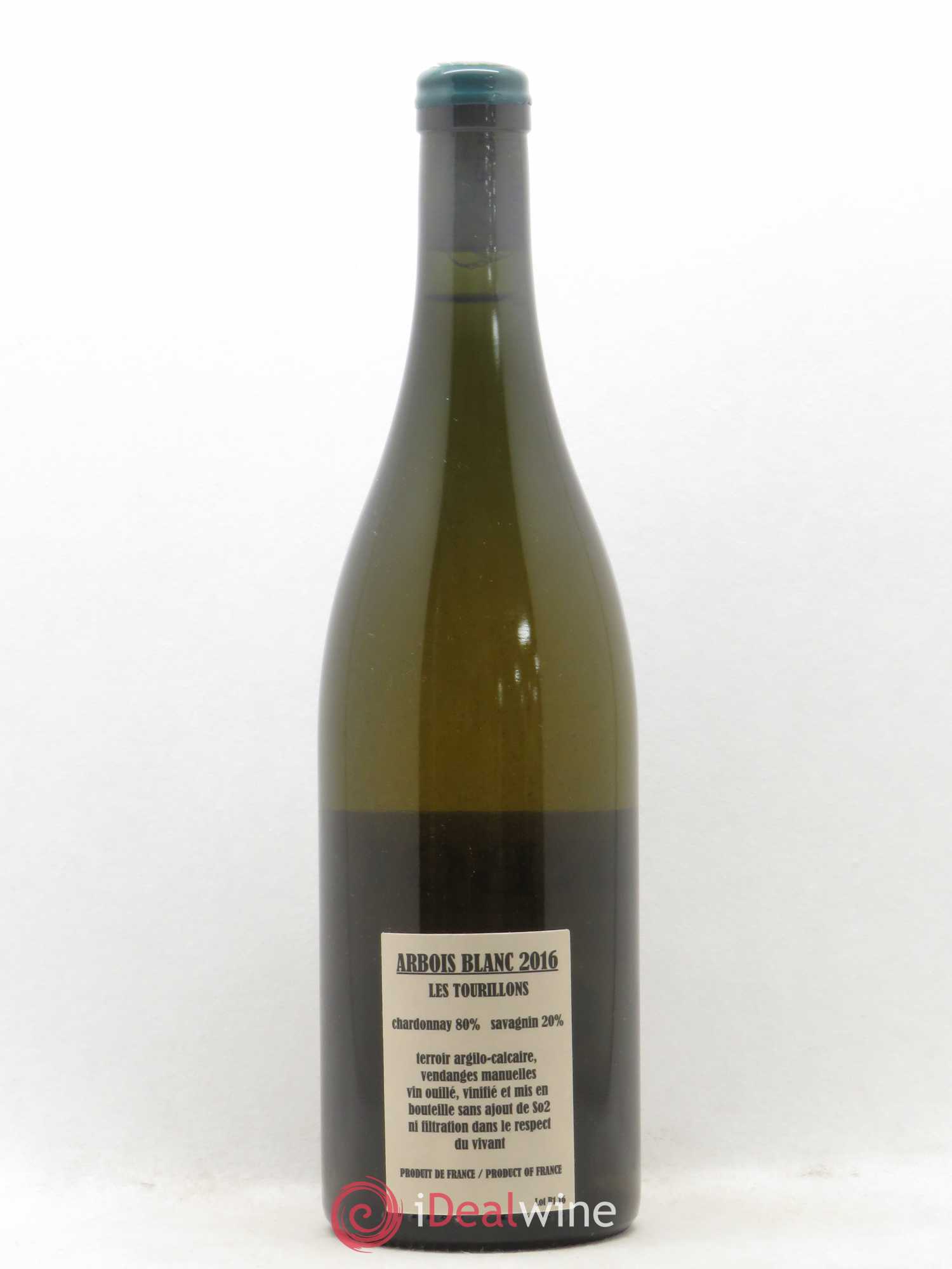 Arbois Chardonnay Savagnin Les Tourillons Adeline Houillon & Renaud Bruyère (sans prix de réserve) 2016 - Lot de 1 bouteille - 1