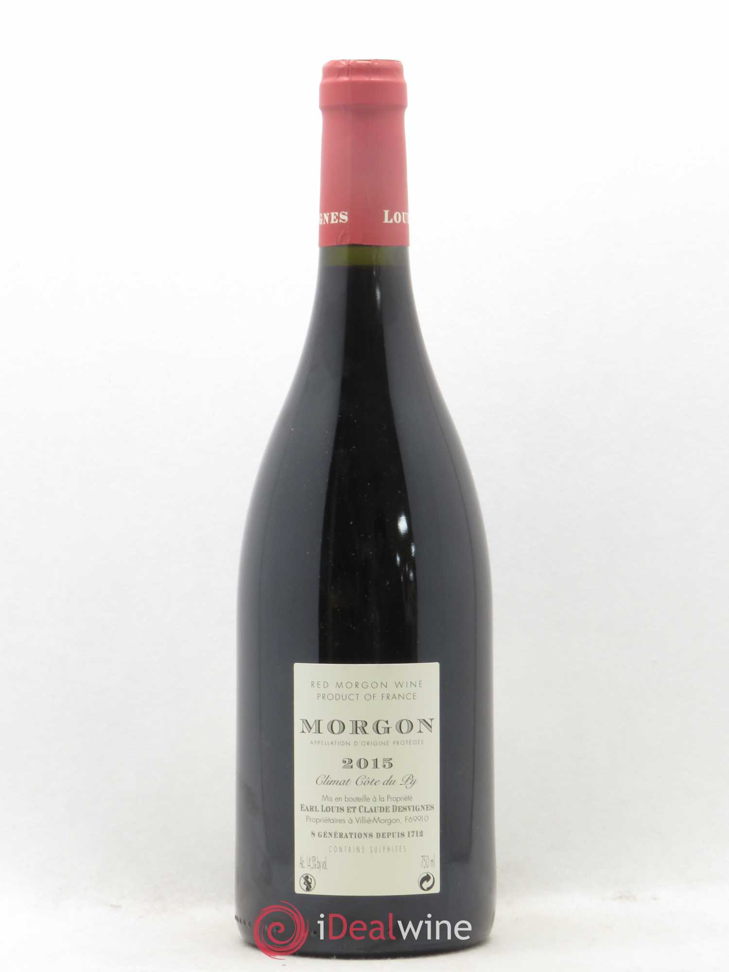 Morgon Côte du Py Louis-Claude Desvignes  (sans prix de réserve) 2015 - Lot de 1 bouteille - 1